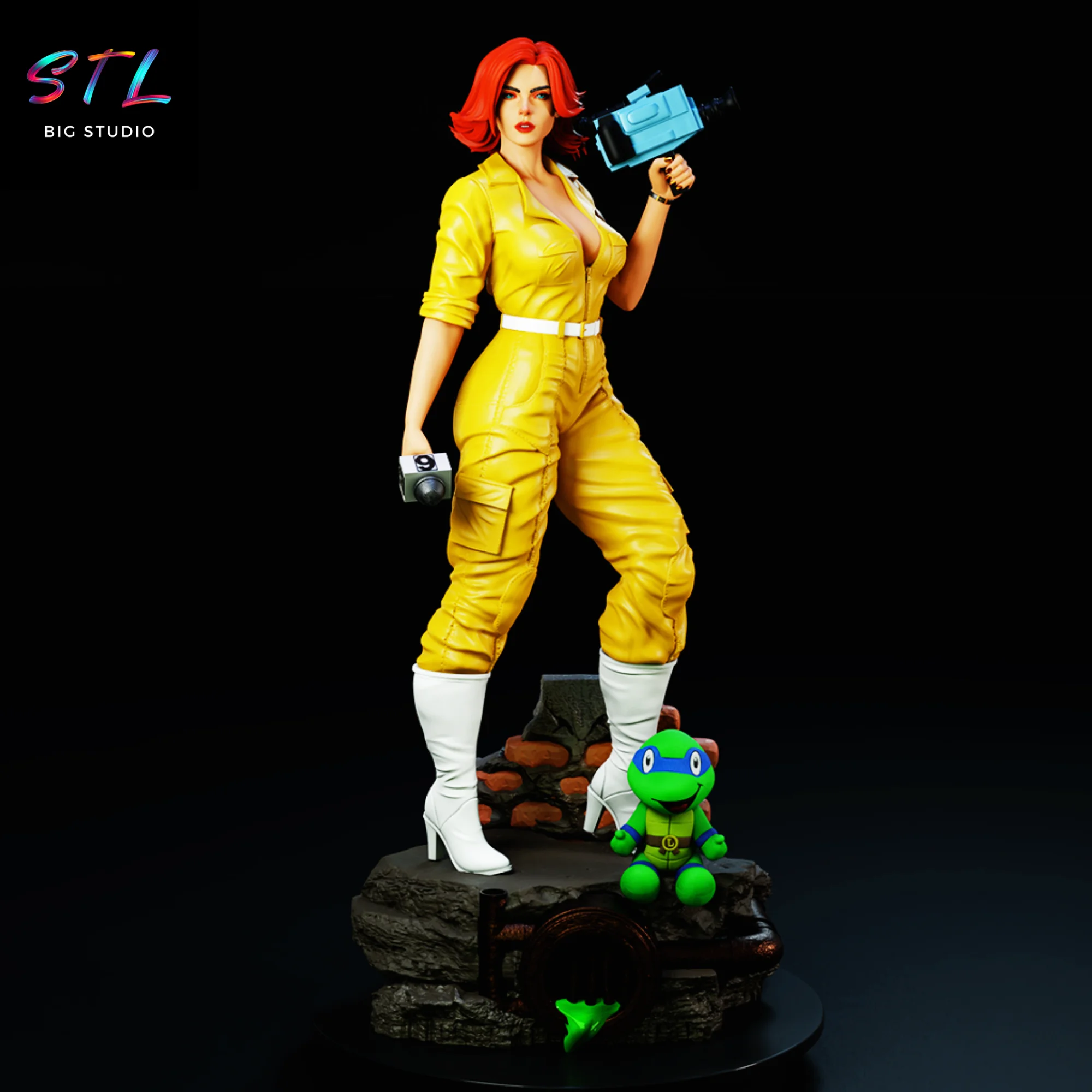 April O’Neil stl tortugas ninja impresion 3d