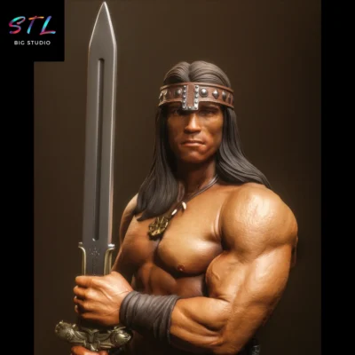 Arnold Schwarzenegger stl conan el barbaro impresion 3d