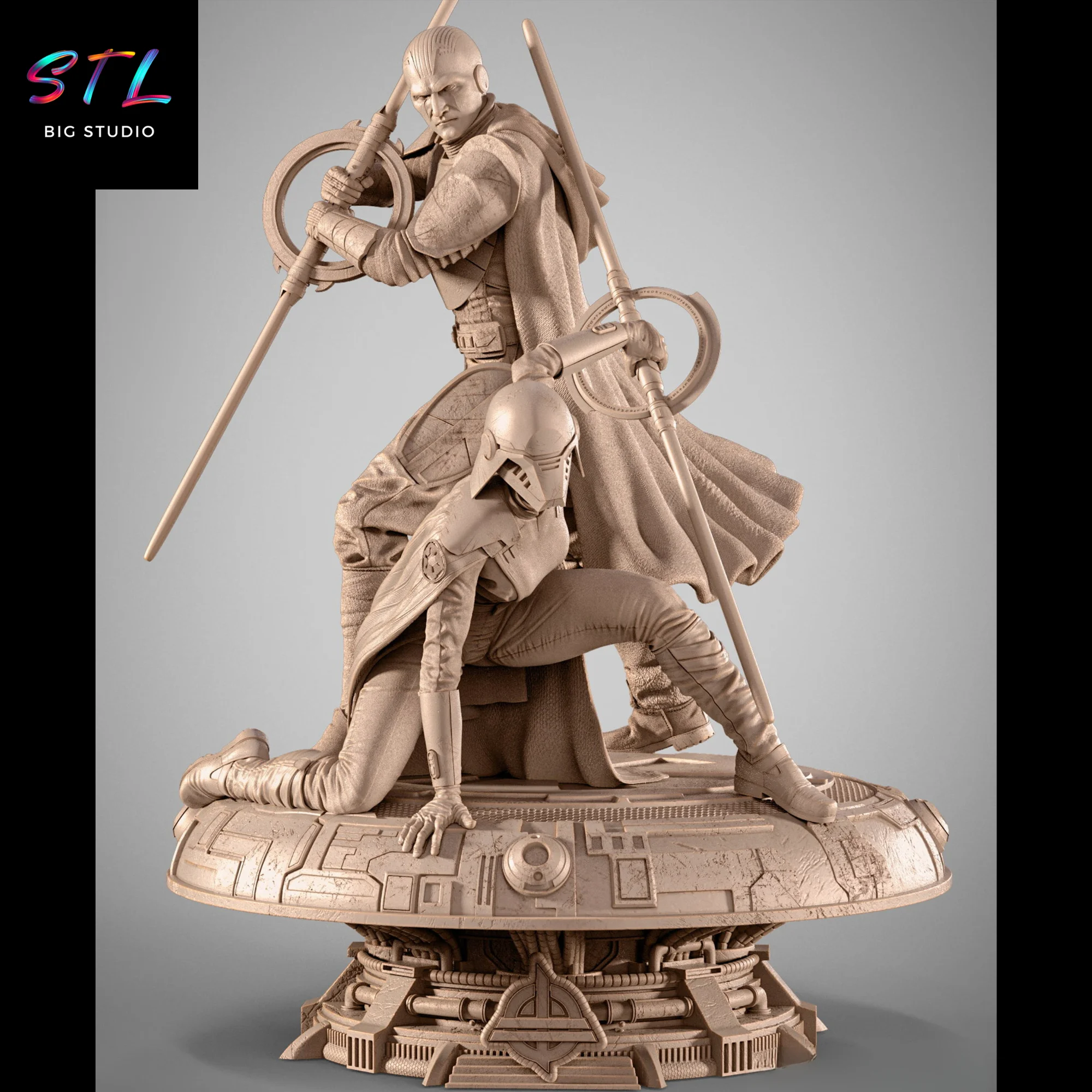 Gran Inquisidor y Segunda Hermana stl star wars para impresion 3d