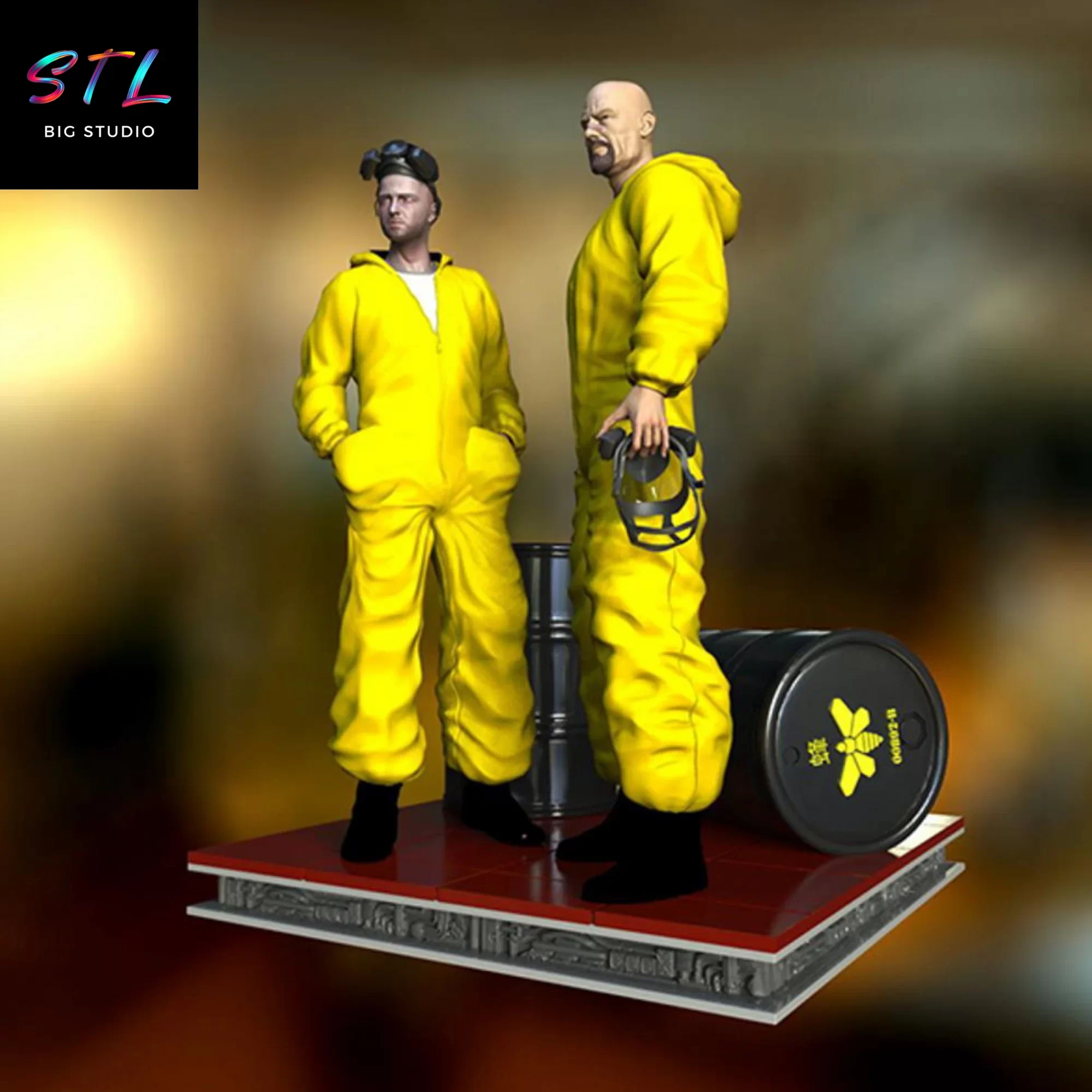 Walter White y Jesse Pinkman stl diorama Walter White y Jesse Pinkman stl diorama
