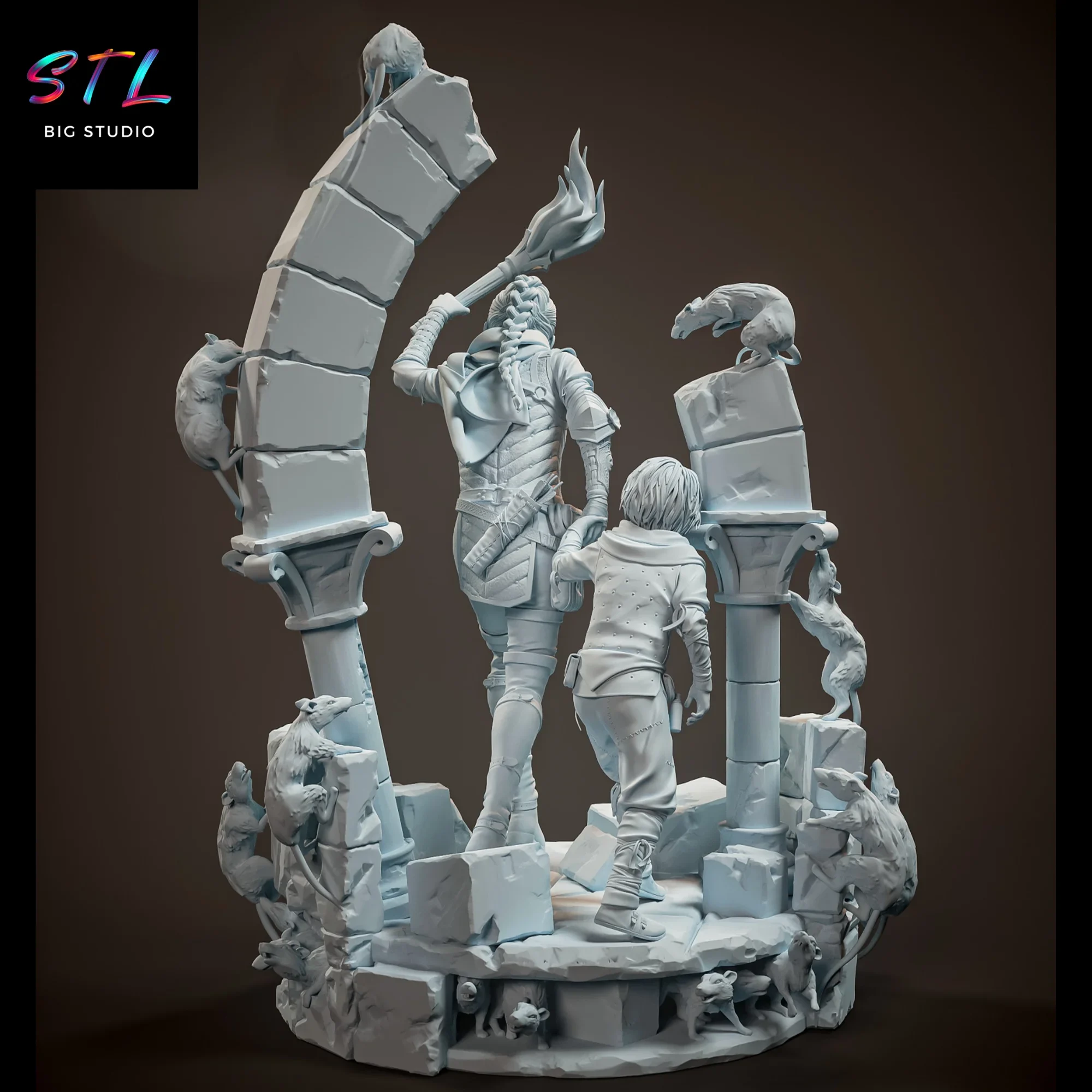 a plague tale stl amicia y hugo para impresion 3d a plague tale stl amicia y hugo para impresion 3d