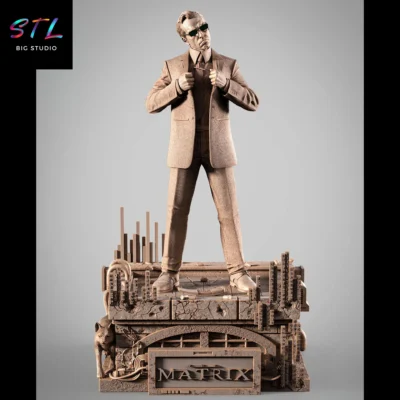 agente smith stl matrix impresion 3d
