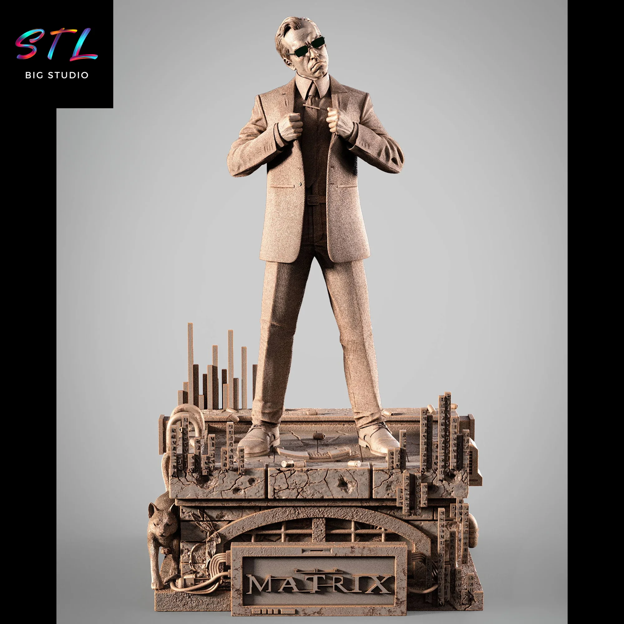 agente smith stl matrix impresion 3d