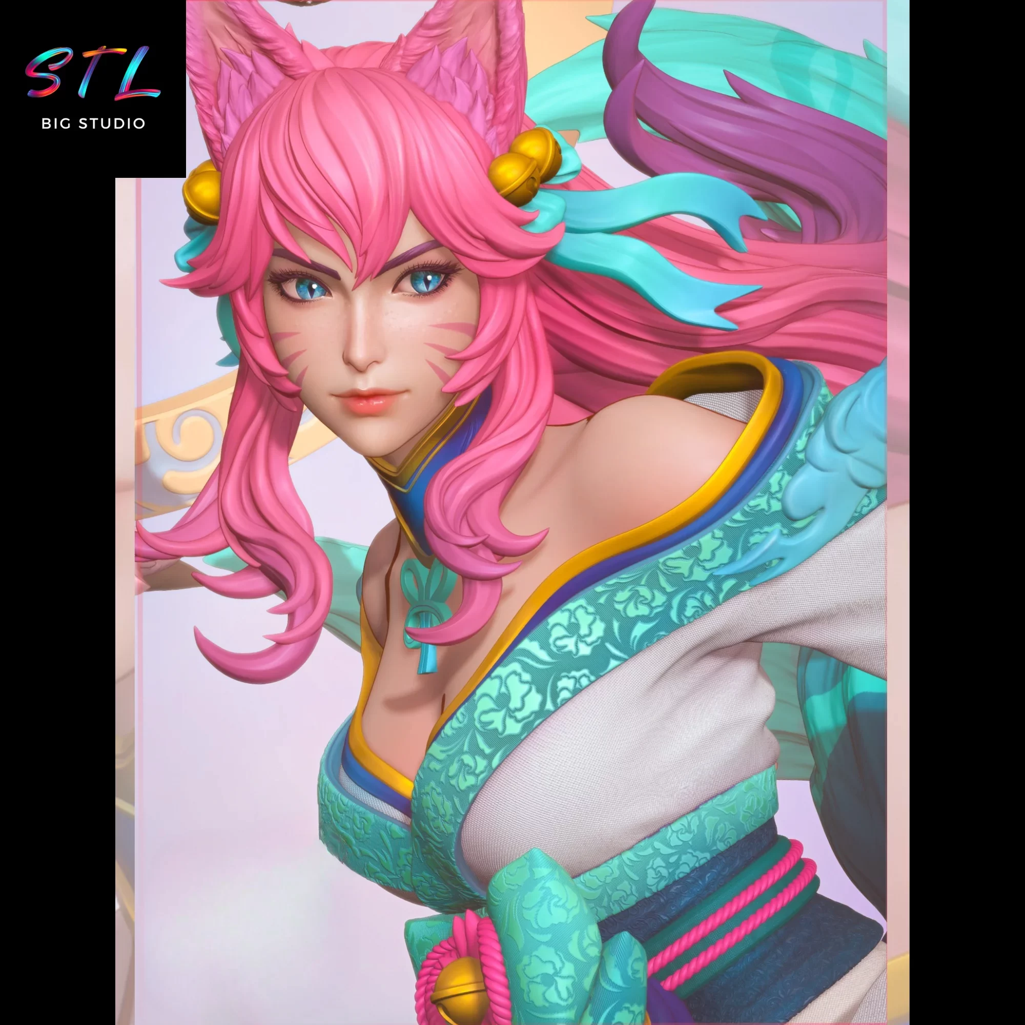 ahri lol stl figura impresion 3d ahri lol stl figura impresion 3d