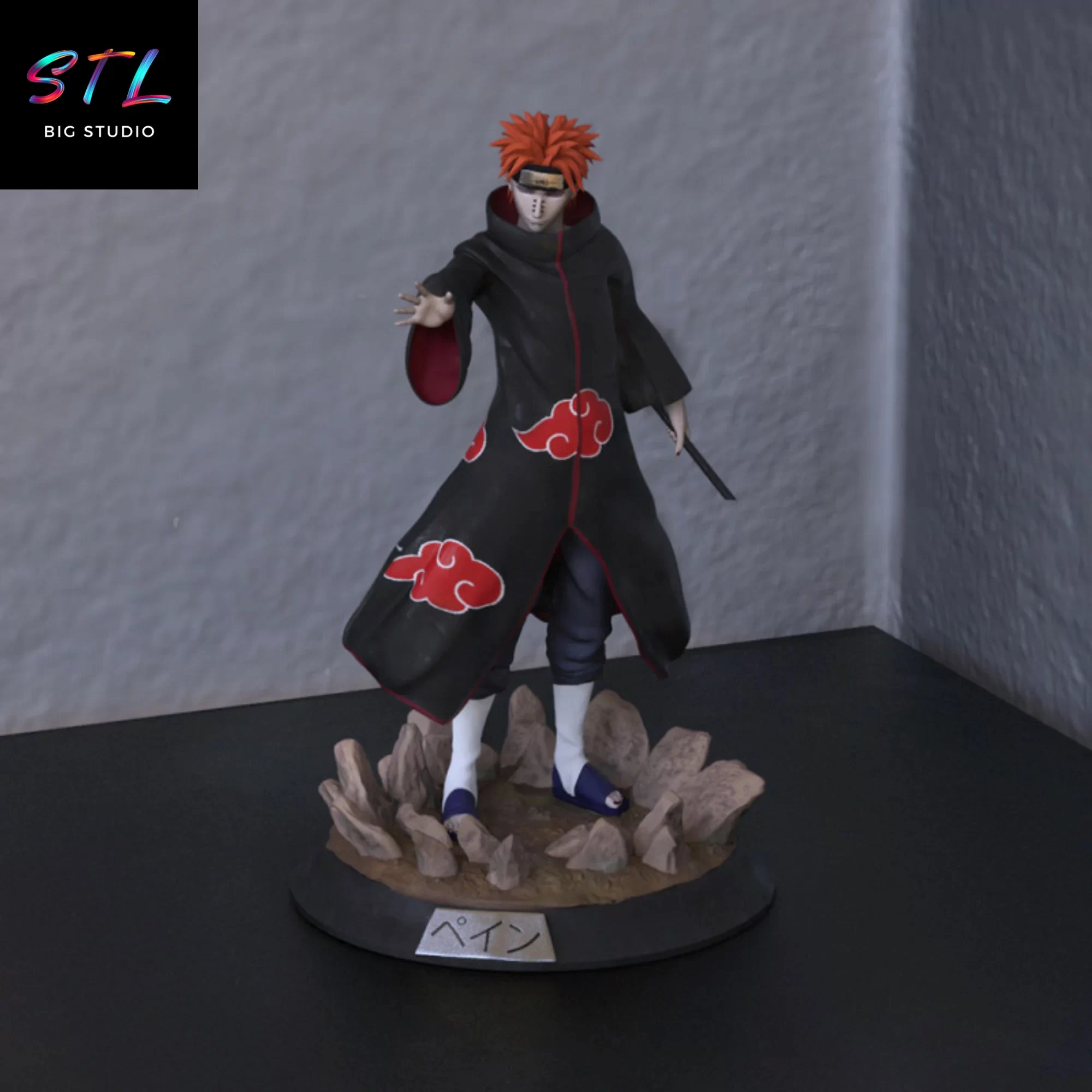 akatsuki pain stl naruto figura 3d impresion akatsuki pain stl naruto figura 3d impresion