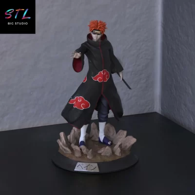akatsuki pain stl naruto figura 3d impresion