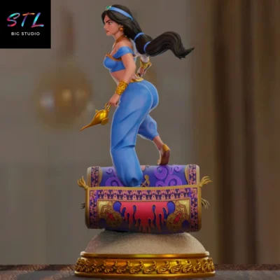 aladdin stl jasmine para impresion 3d