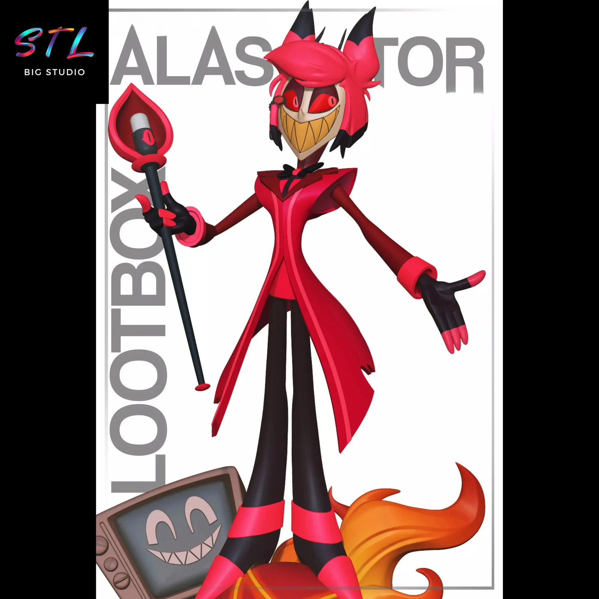 alastor stl hazbin hotel impresion 3d alastor stl hazbin hotel impresion 3d
