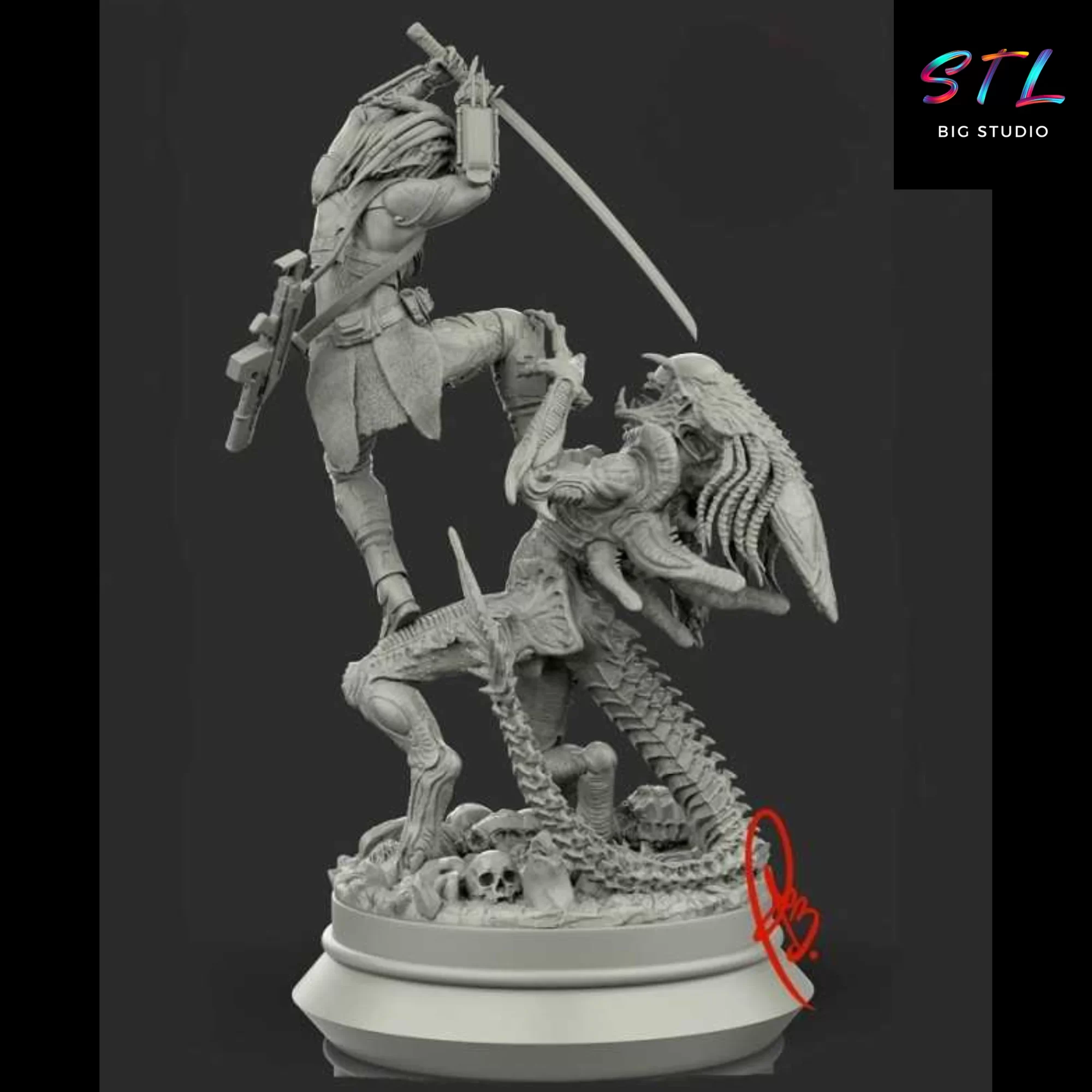 alien vs predator stl impresion 3d alien vs predator stl impresion 3d