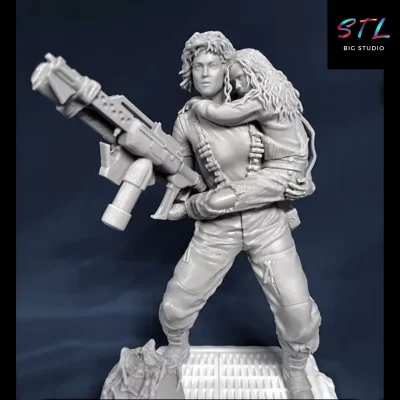 aliens stl ripley y newt impresion 3d
