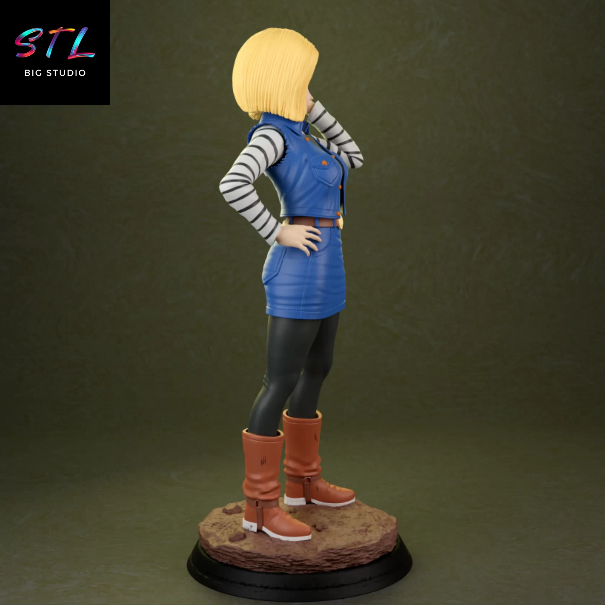 androide a 18 stl impresion 3d dragon ball androide a 18 stl impresion 3d dragon ball