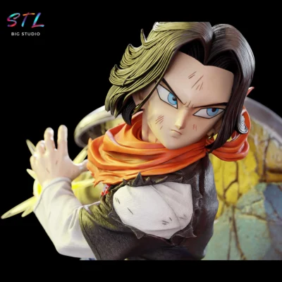 androide a17 stl dragon ball impresion 3d