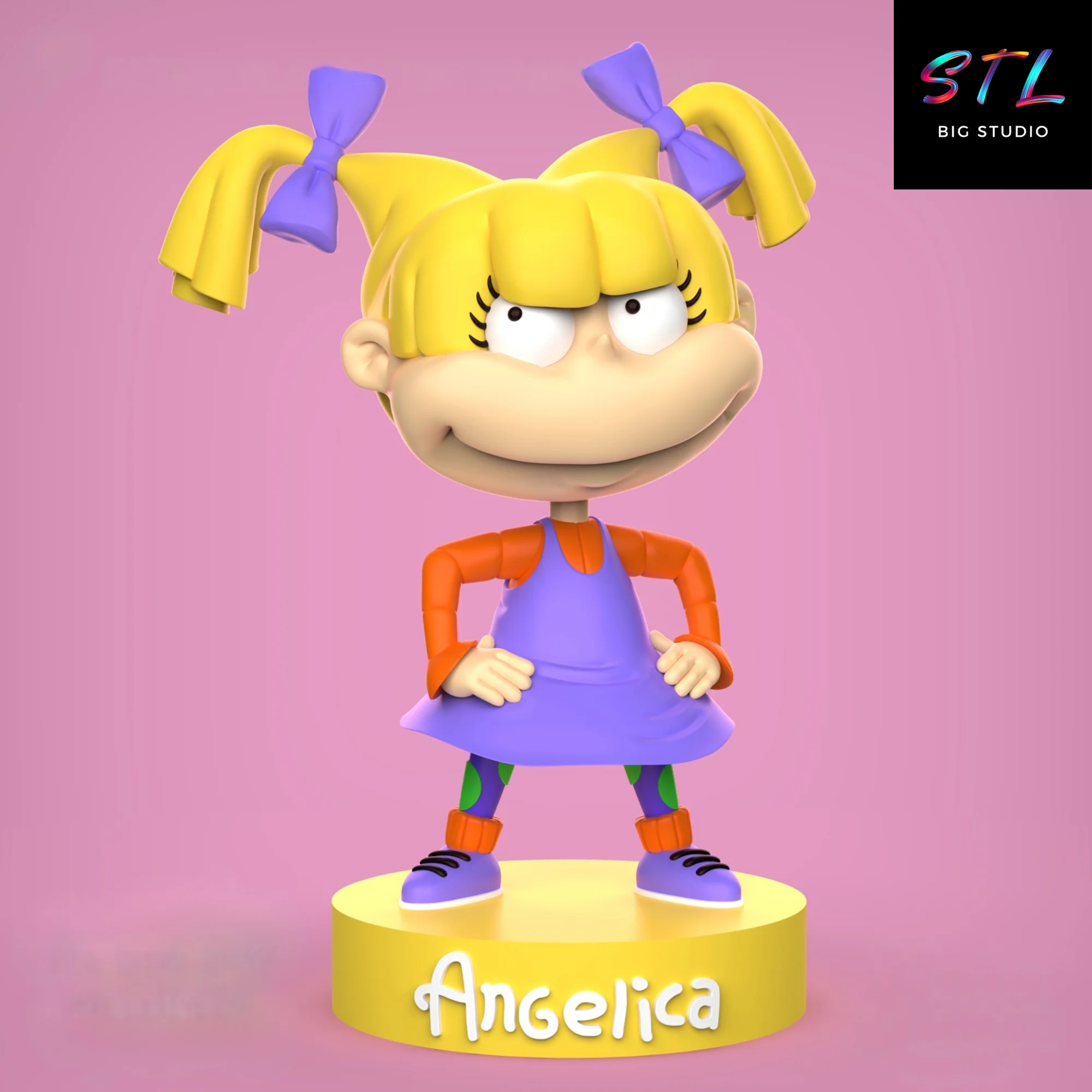 angelica pickles stl rugrats para impresion 3d