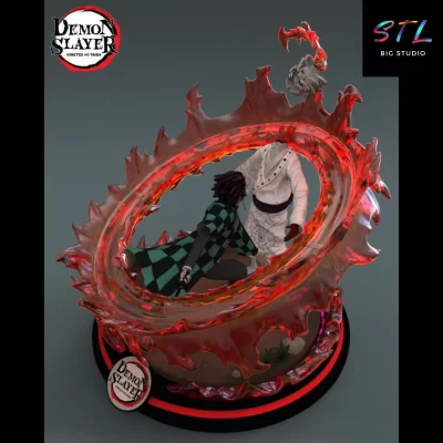 anime stl diorama tanjiro kamado kimetsu no yaiba
