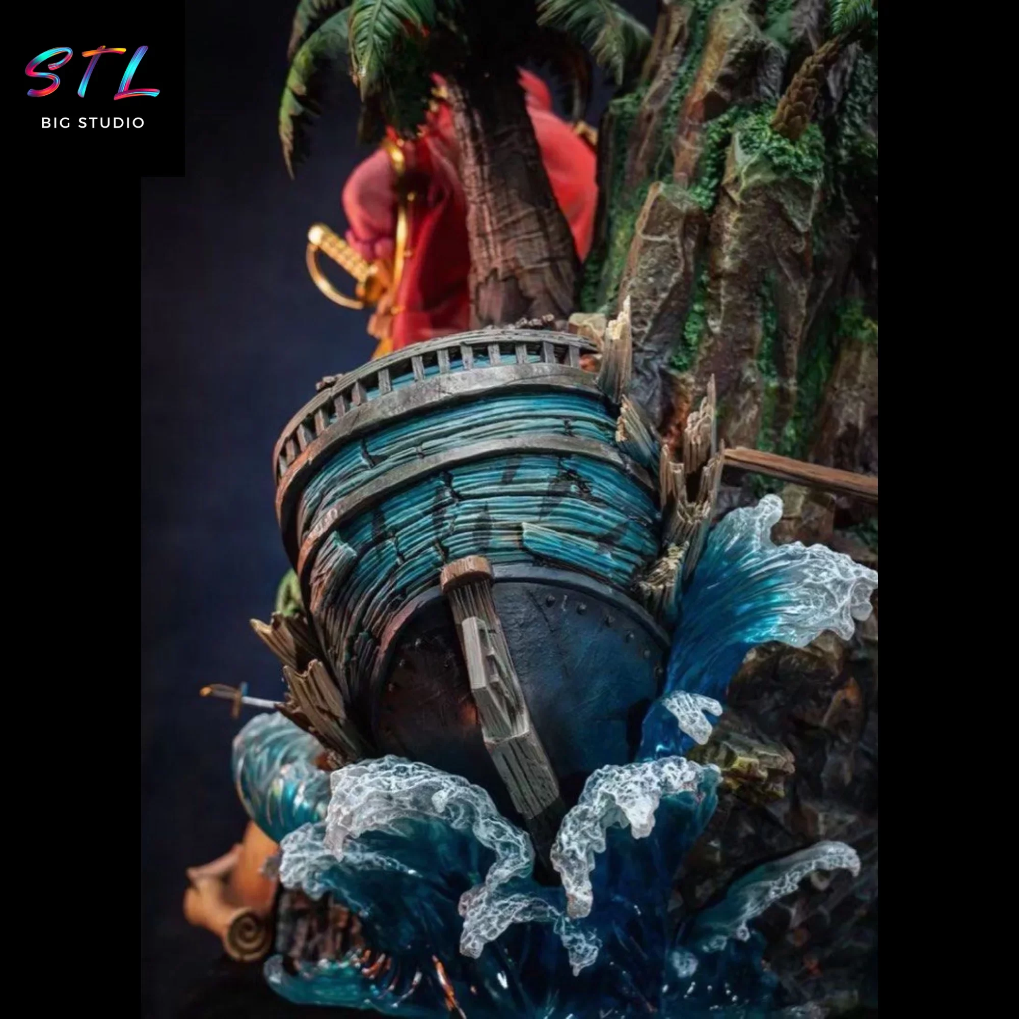 anime stl gol d roger diorama imprimir 3d one piece anime stl gol d roger diorama imprimir 3d one piece