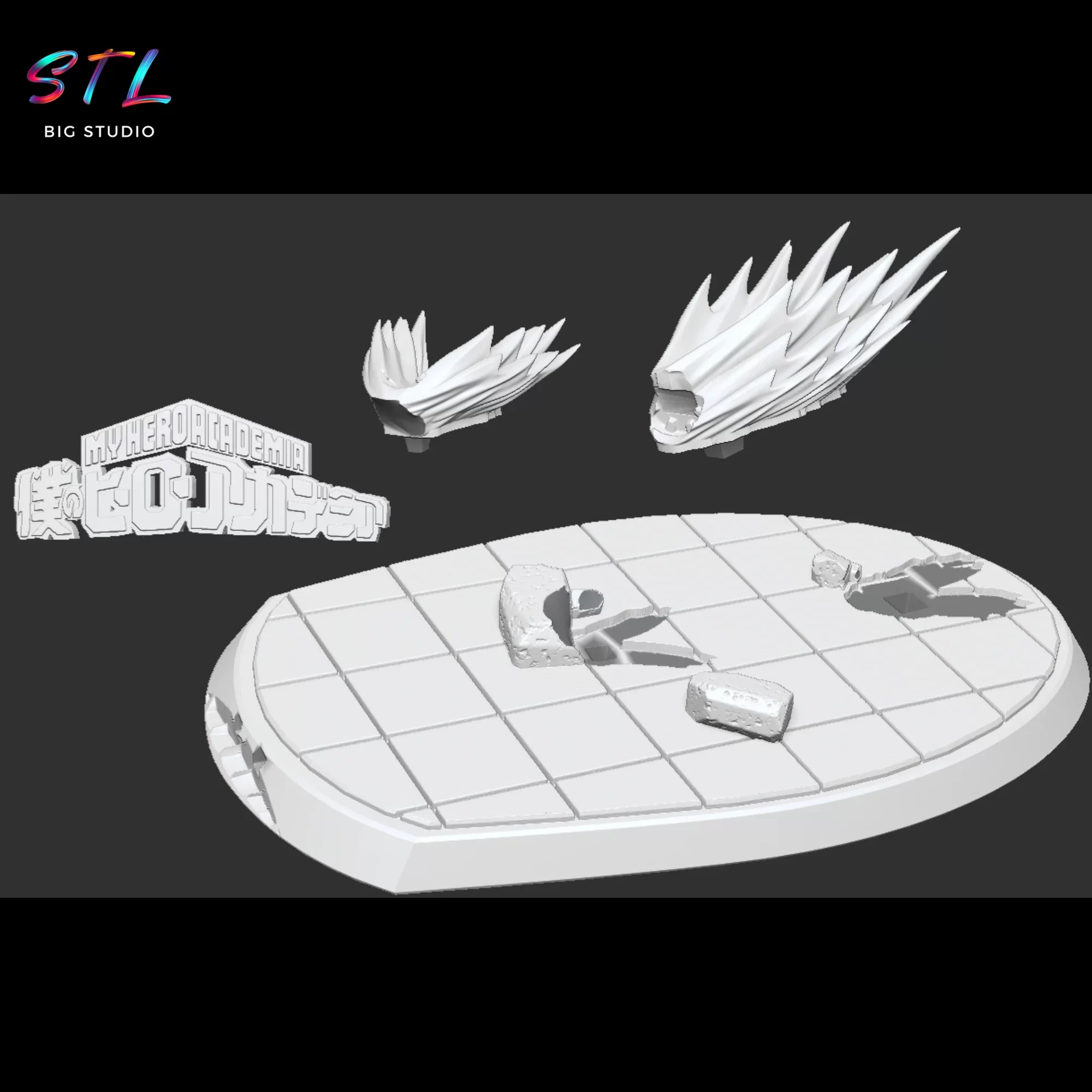 anime stl katsuki bakugo impresion 3d anime stl katsuki bakugo impresion 3d