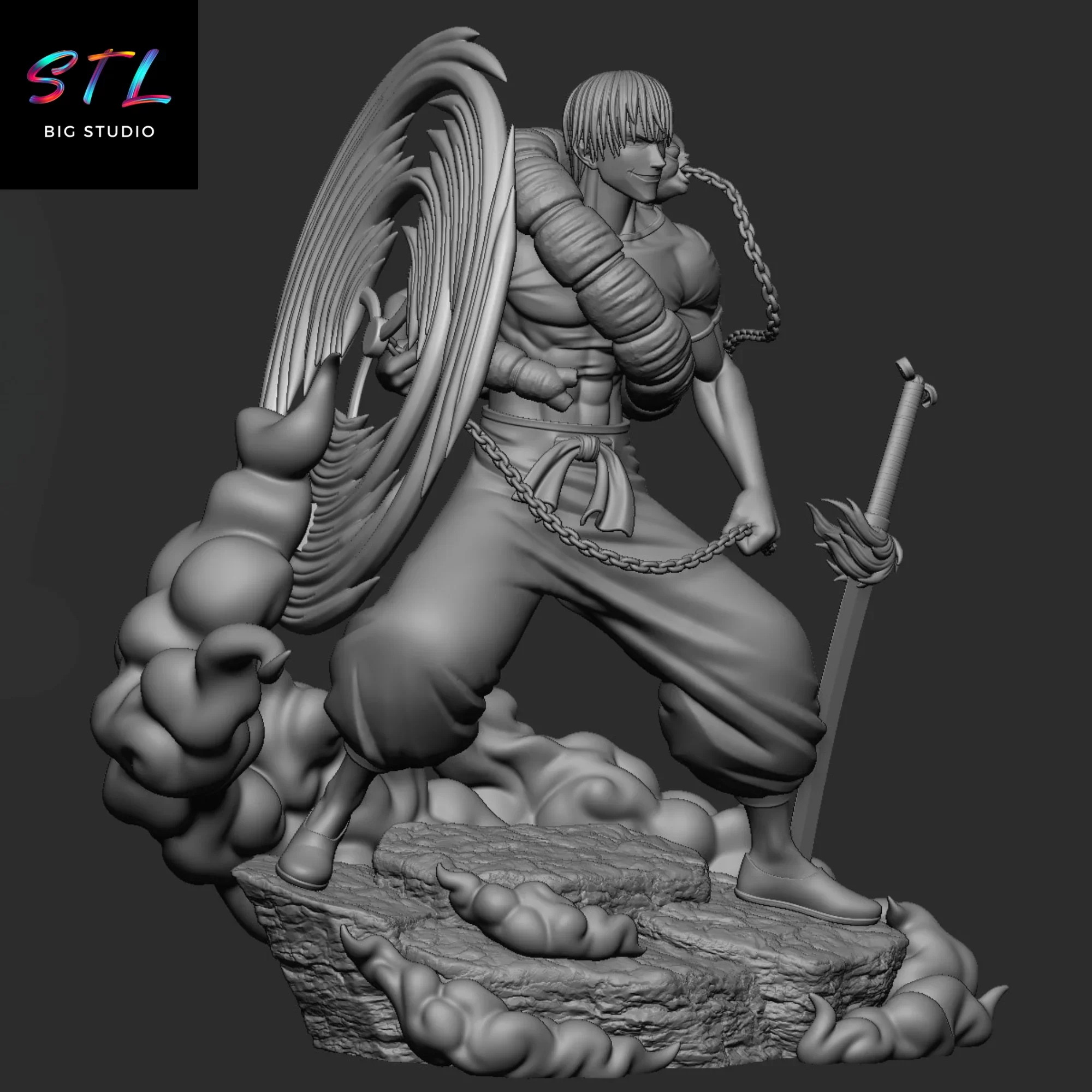 anime stl toji fushiguro diorama jujutsu kaisen anime stl toji fushiguro diorama jujutsu kaisen