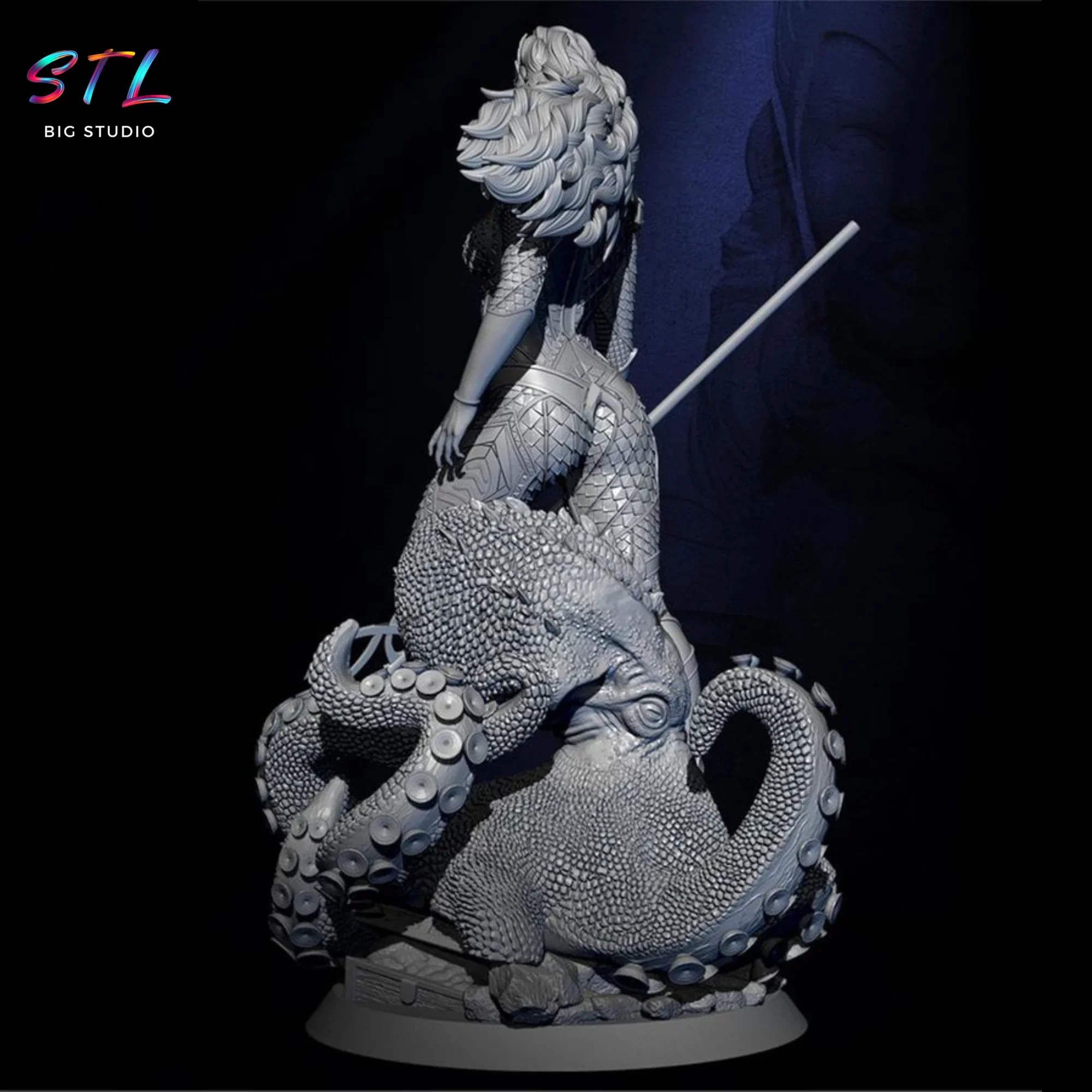 aquaman stl mera diorama impresion 3d aquaman stl mera diorama impresion 3d