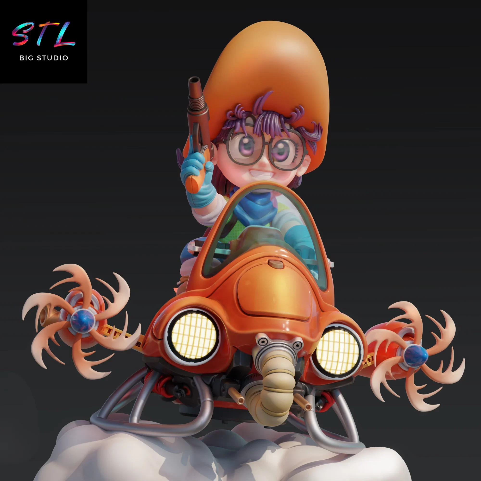 arale dr slump stl para imprimir en 3d