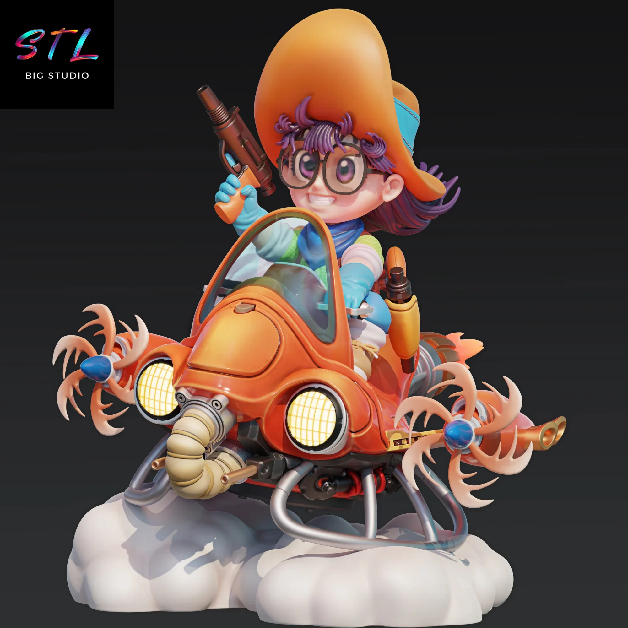 arale stl impresion 3d anime