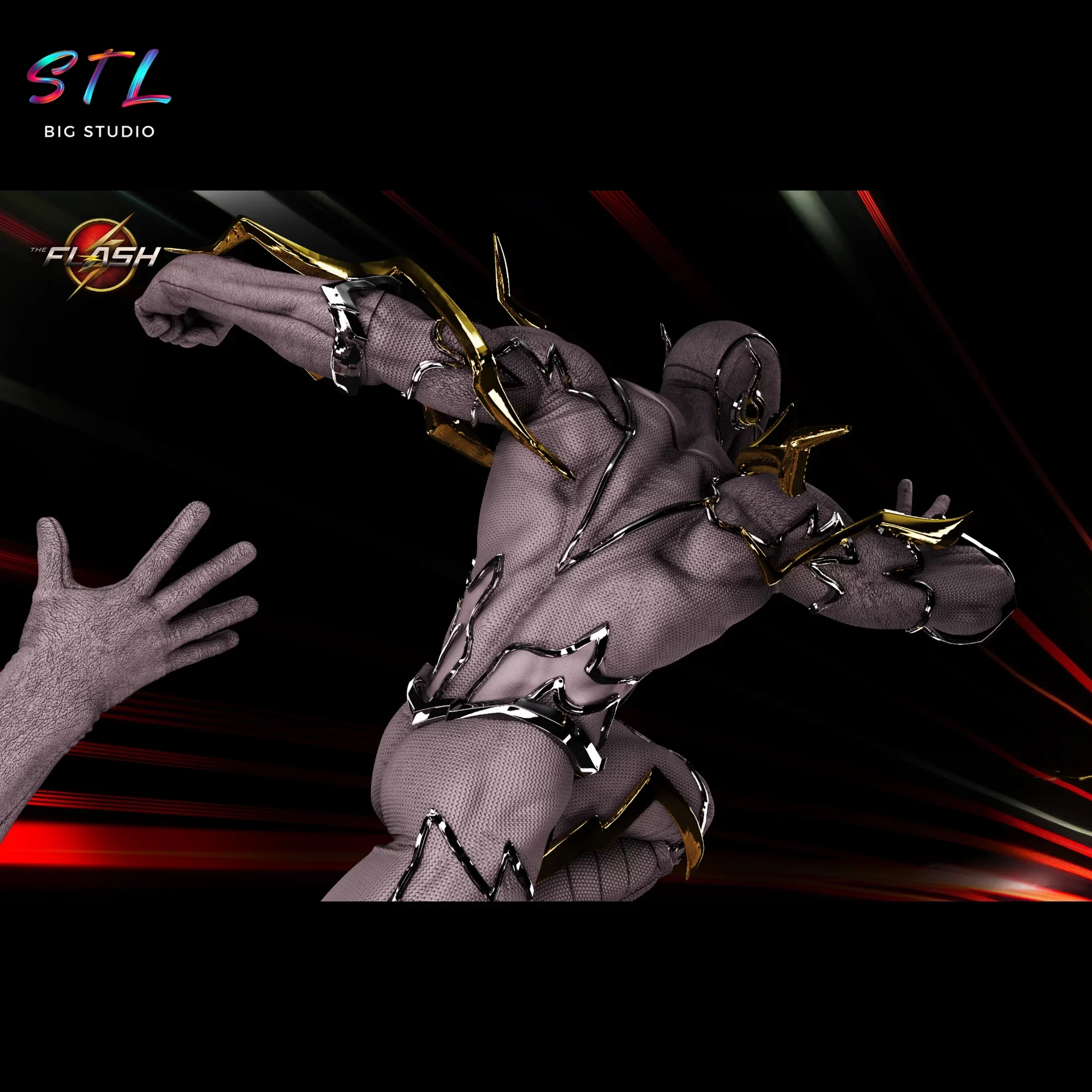 archivo stl flash dc modelo 3d archivo stl flash dc modelo 3d