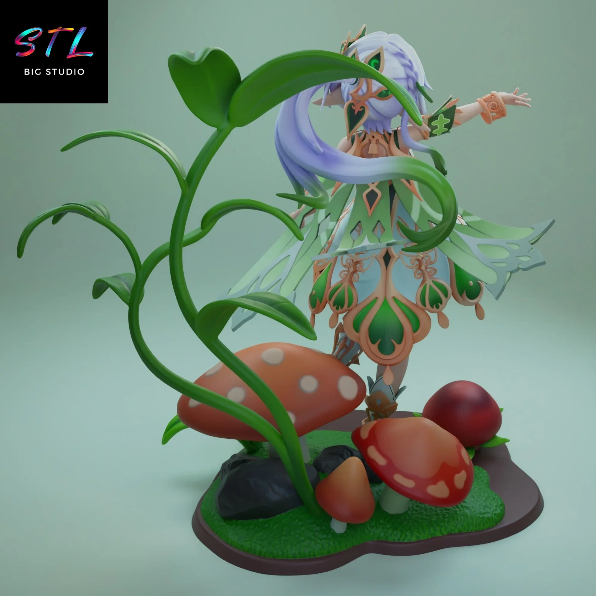 arconte dendro stl genshin impact impresion 3d arconte dendro stl genshin impact impresion 3d