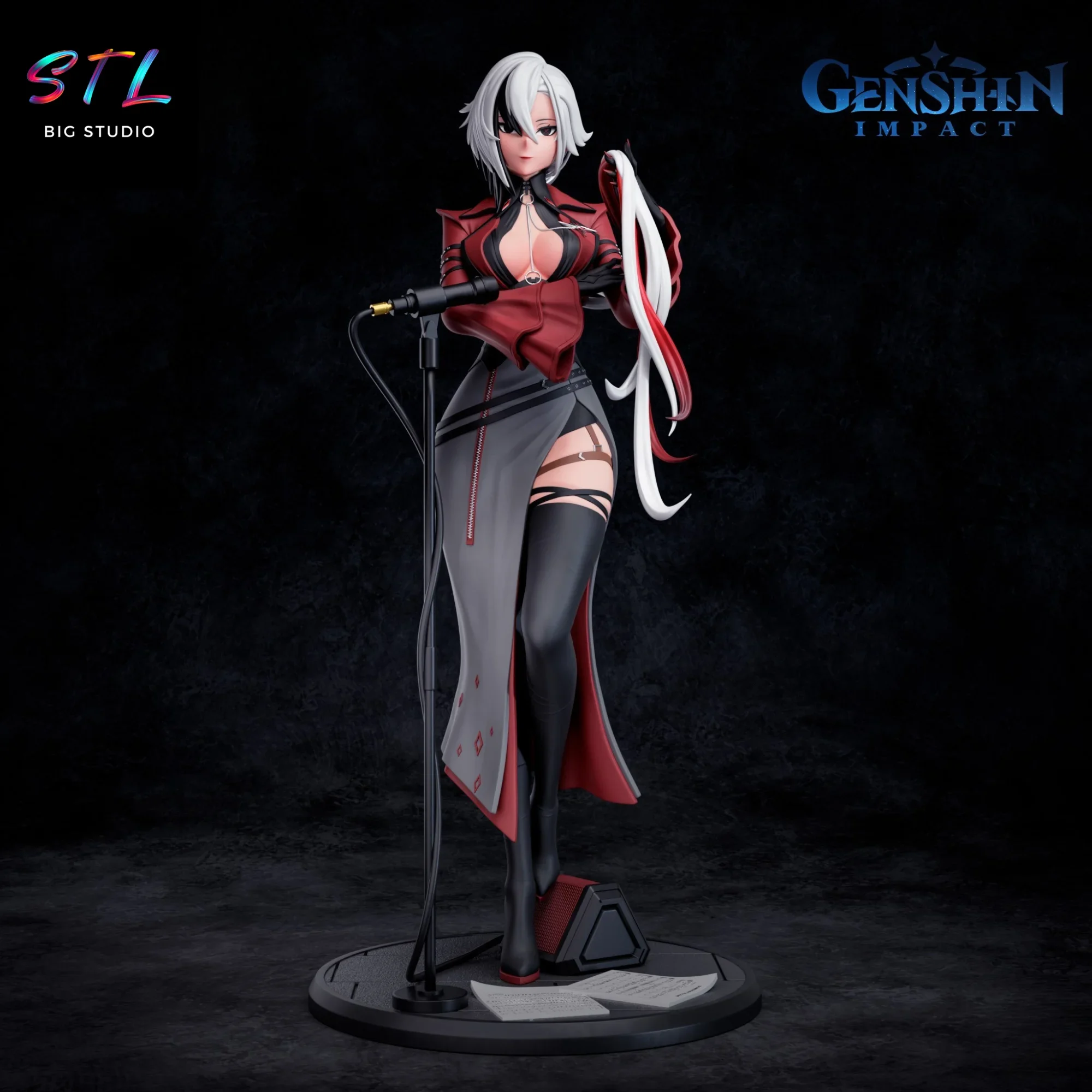 arlecchino stl genshin impact impresion 3d