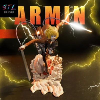 armin arlert stl ataque a los titanes impresion 3d