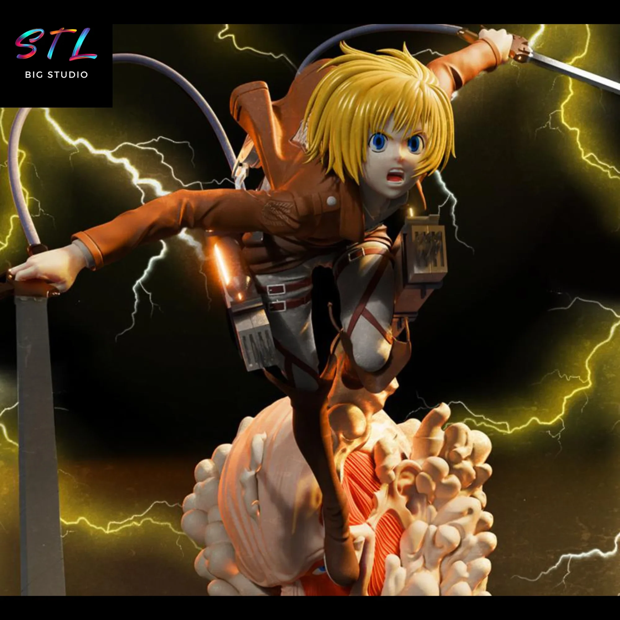 armin stl attack on titan impresion 3d figura armin stl attack on titan impresion 3d figura