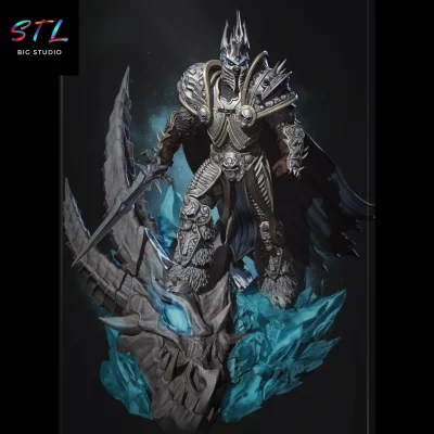 arthas stl wow impresion 3d figuras