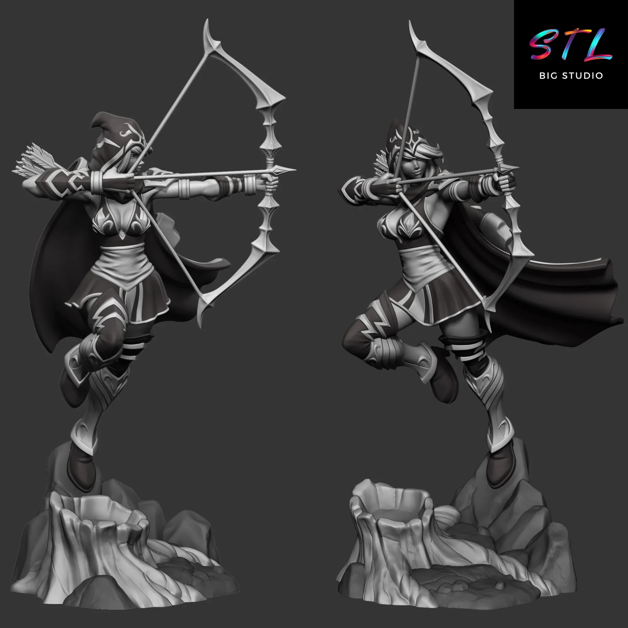 ashe lol stl impresion 3d videojuegos ashe lol stl impresion 3d videojuegos