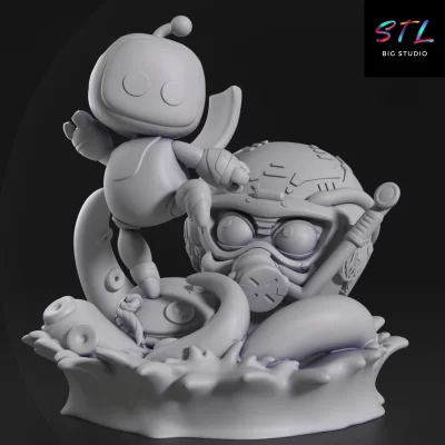 astrobot stl playstation para imprimir 3d figuras