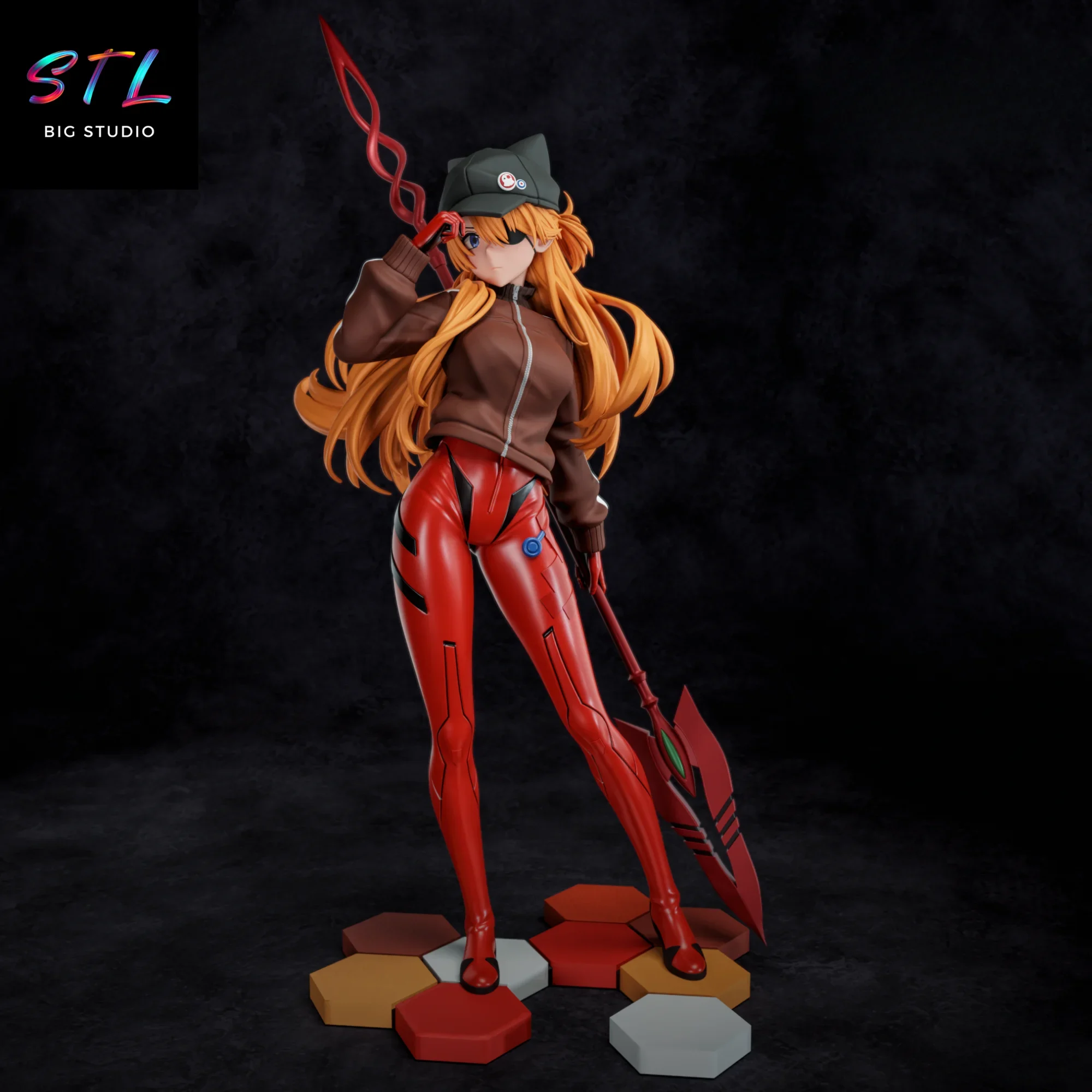 asuka langley stl evangelion impresion 3d asuka langley stl evangelion impresion 3d