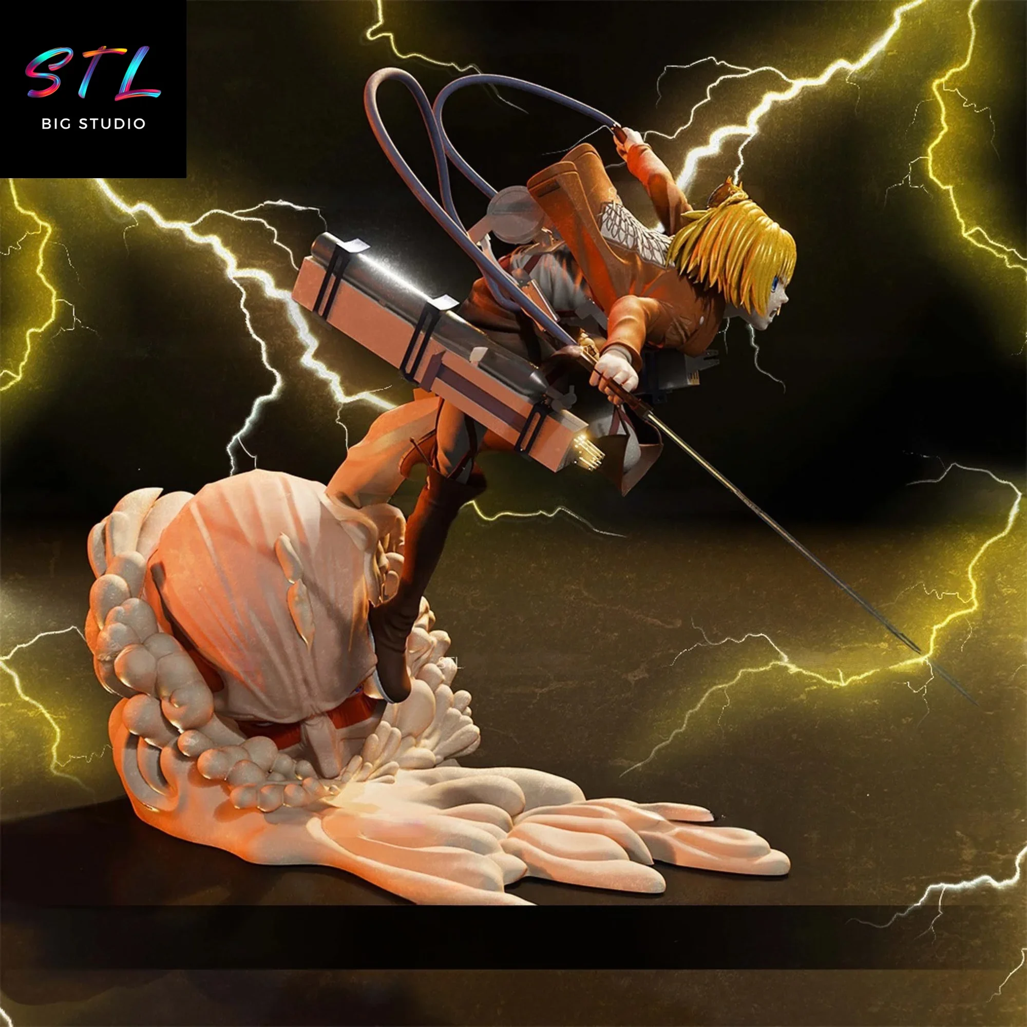 ataque a los titanes stl armin arlert diorama impresion 3d ataque a los titanes stl armin arlert diorama impresion 3d