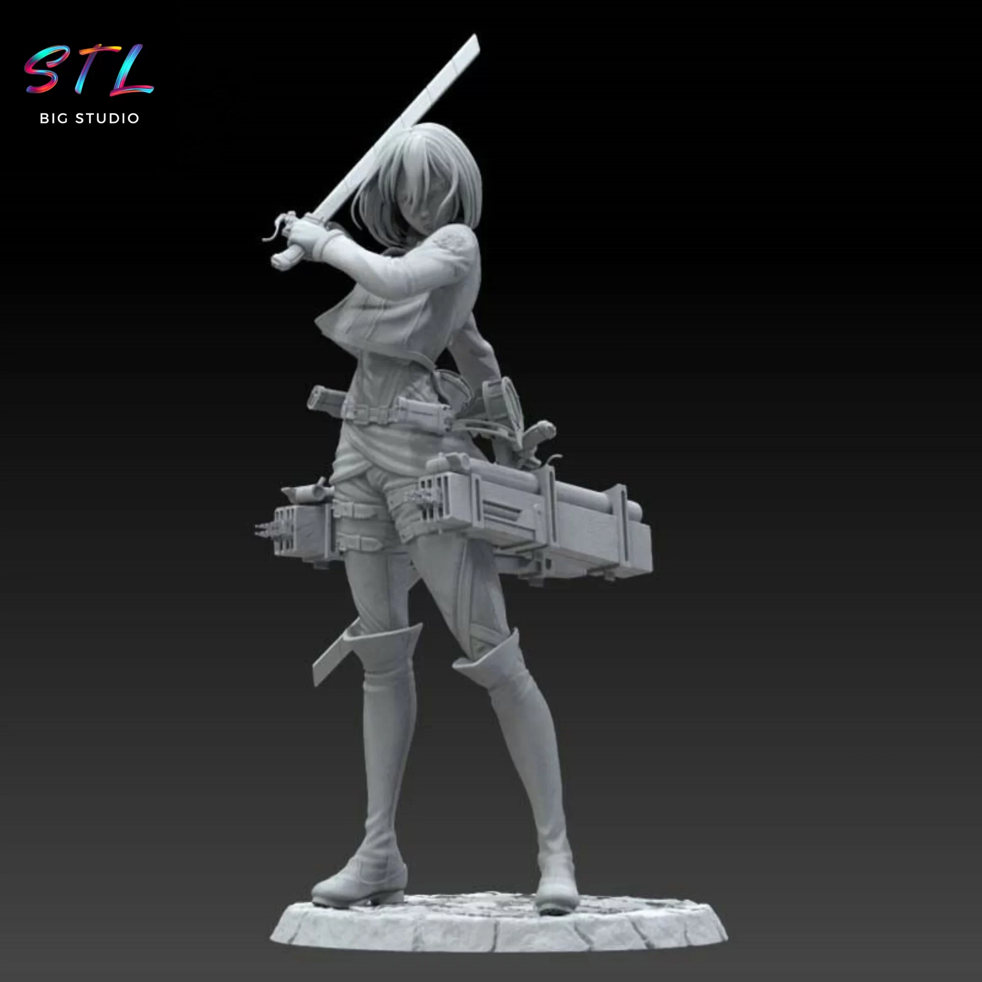 attack on titan mikasa stl attack on titan mikasa stl
