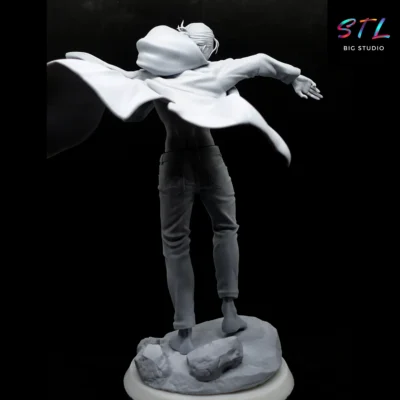 attack on titan stl eren jaeger impresion 3d figura