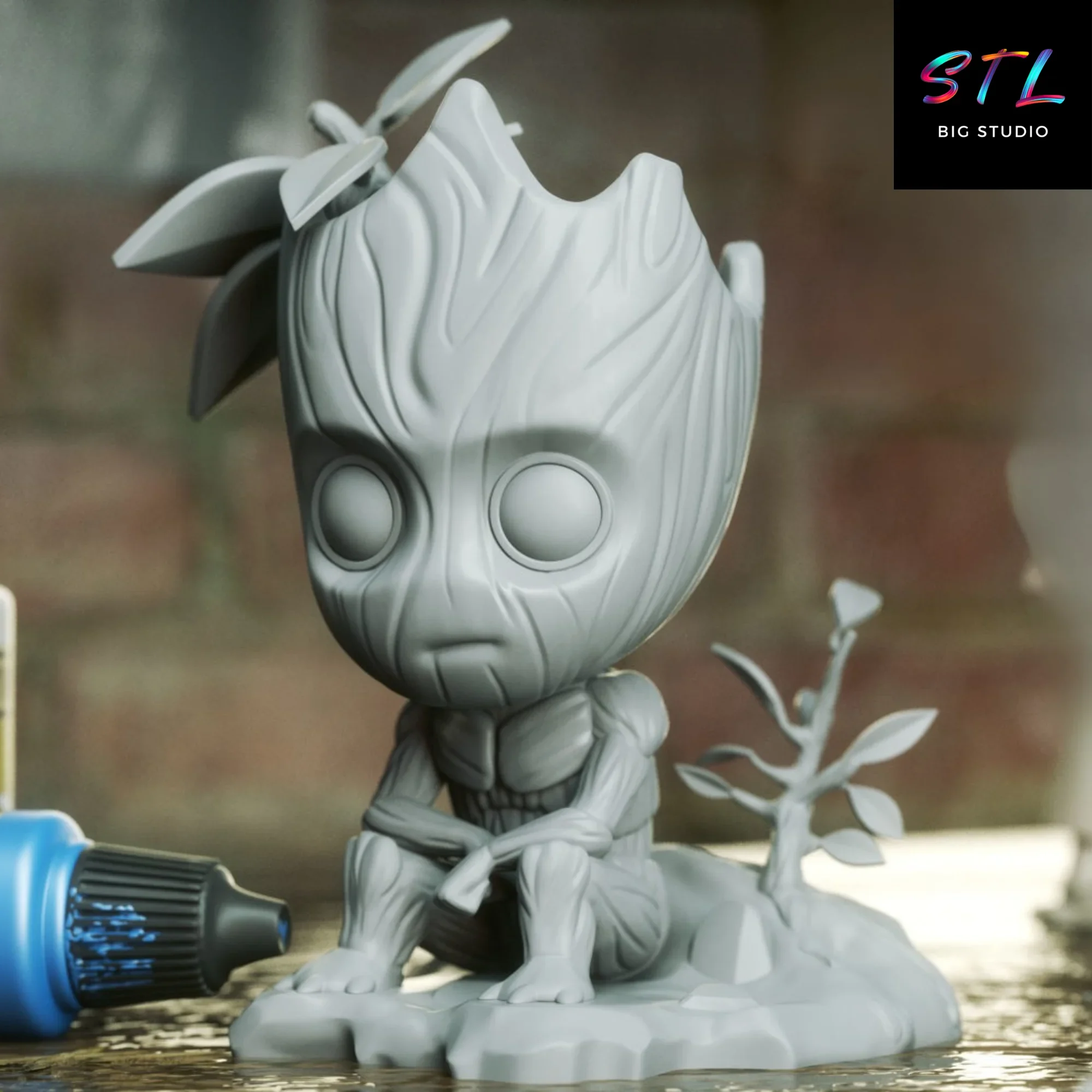 baby groot stl chibi kawaii impresion 3d marvel baby groot stl chibi kawaii impresion 3d marvel