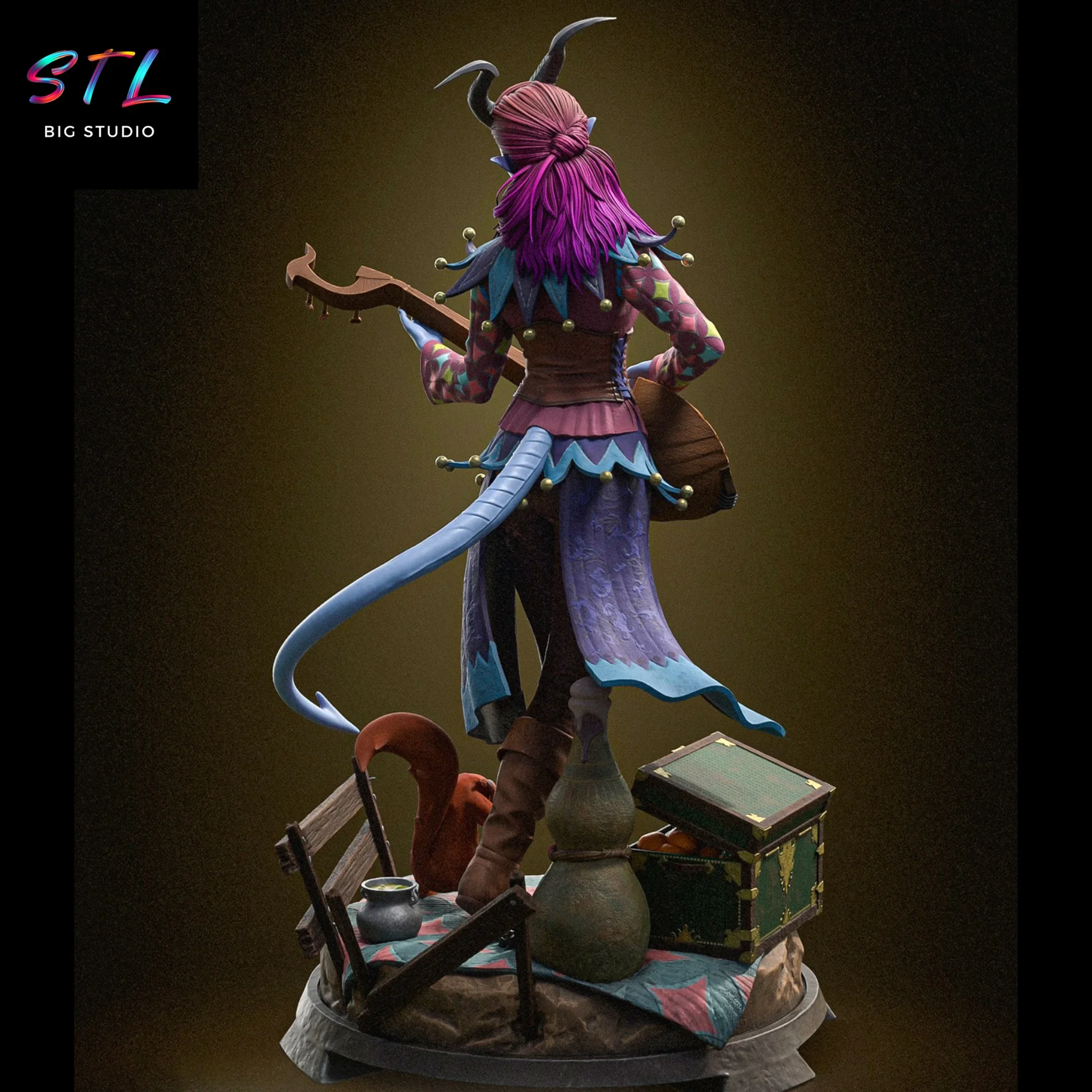 baldur's gate stl alfira figura impresion 3d baldur's gate stl alfira figura impresion 3d