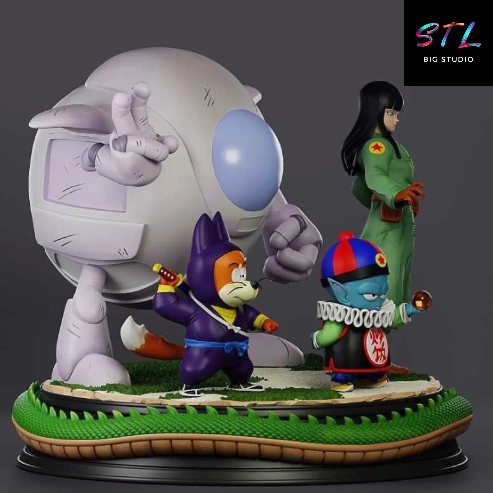 banda pilaf stl diorama bola de dragon 3d banda pilaf stl diorama bola de dragon 3d