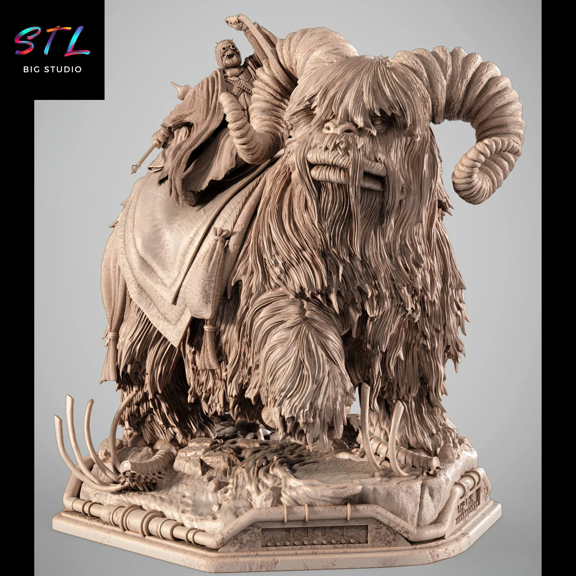 bantha stl star wars impresion 3d bantha stl star wars impresion 3d