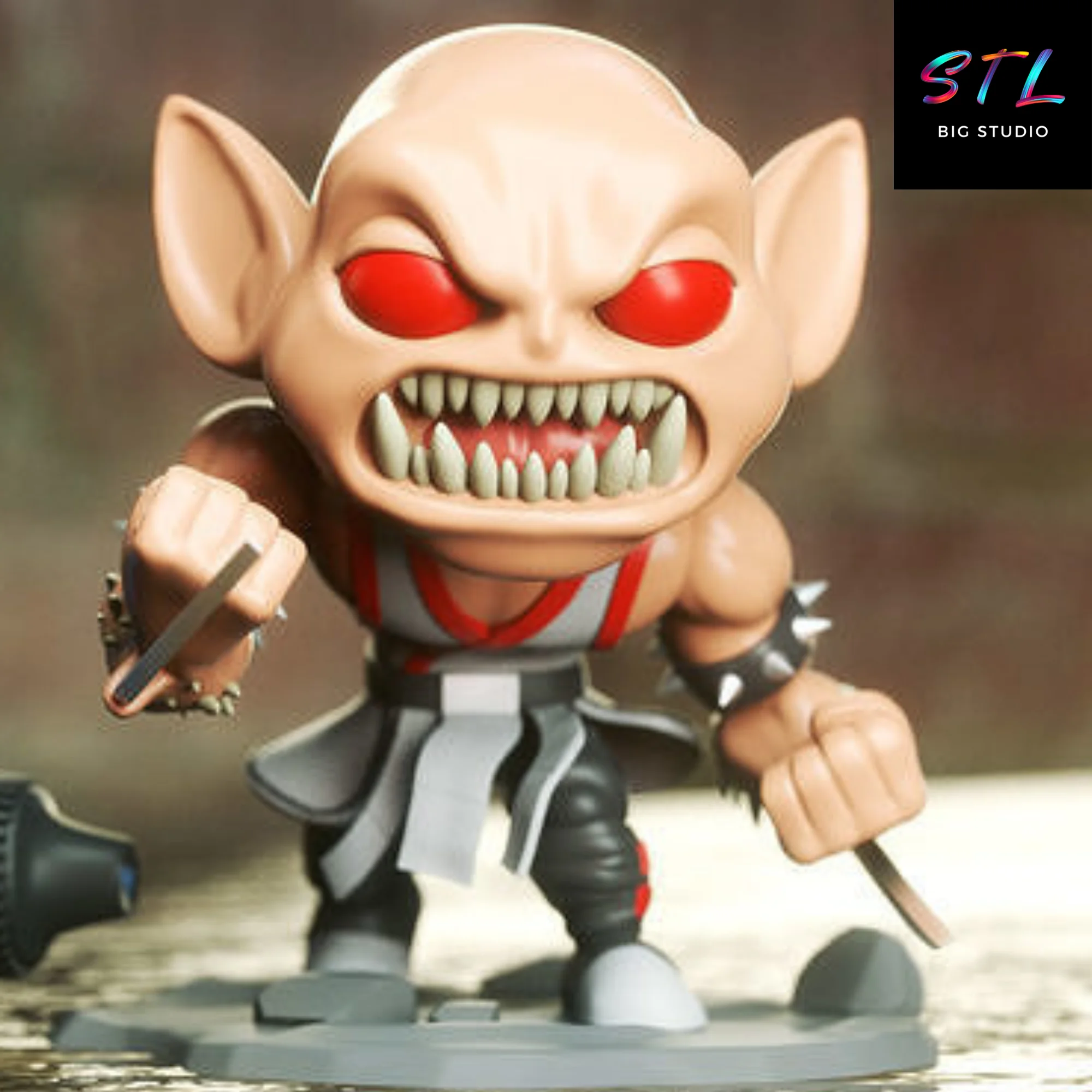 baraka chibi stl mortal kombat impresion 3d