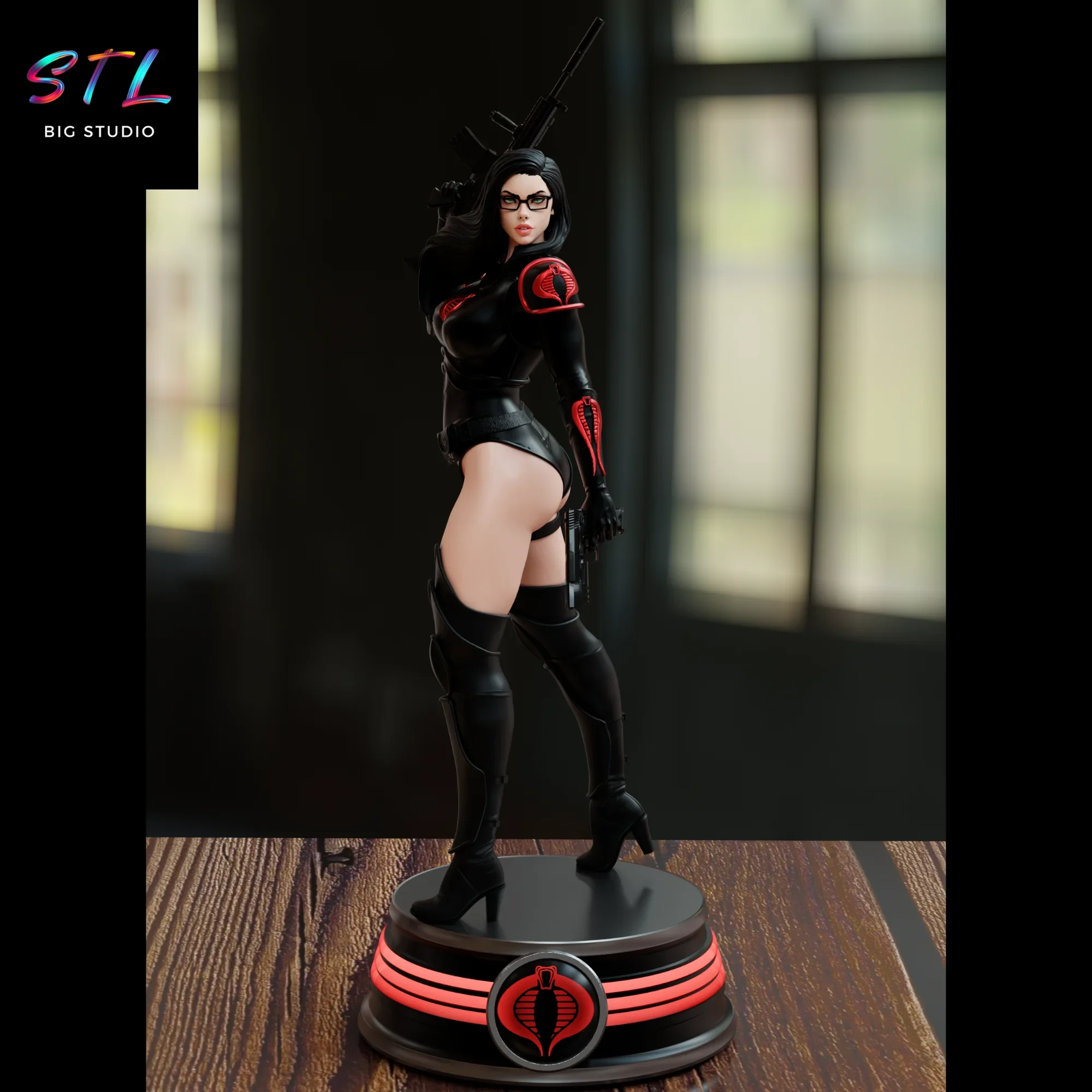 baronesa stl G.I. Joe figura para imprimir en 3d baronesa stl G.I. Joe figura para imprimir en 3d