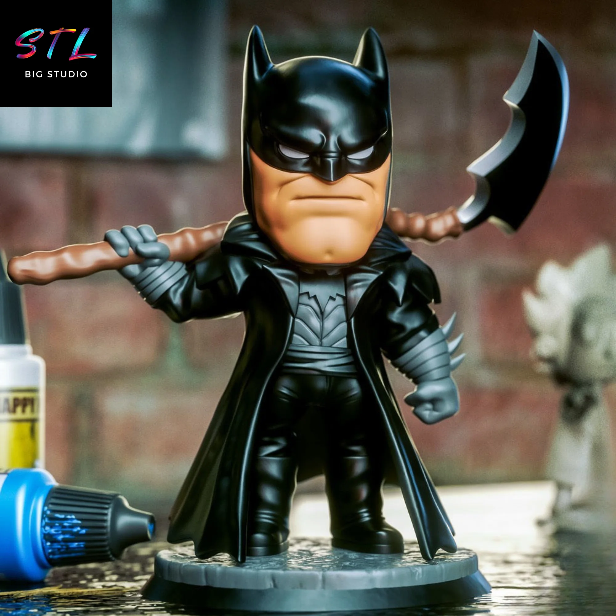 batman death metal chibi stl impresion 3d
