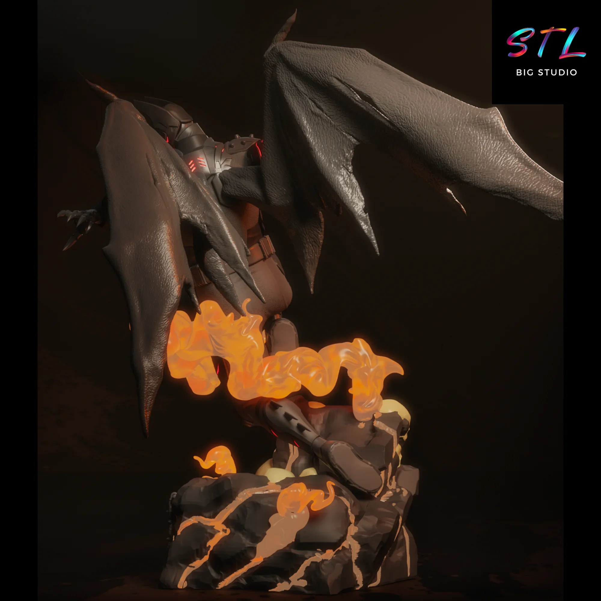 batman stl hellbat impresion 3d figura dc comics batman stl hellbat impresion 3d figura dc comics