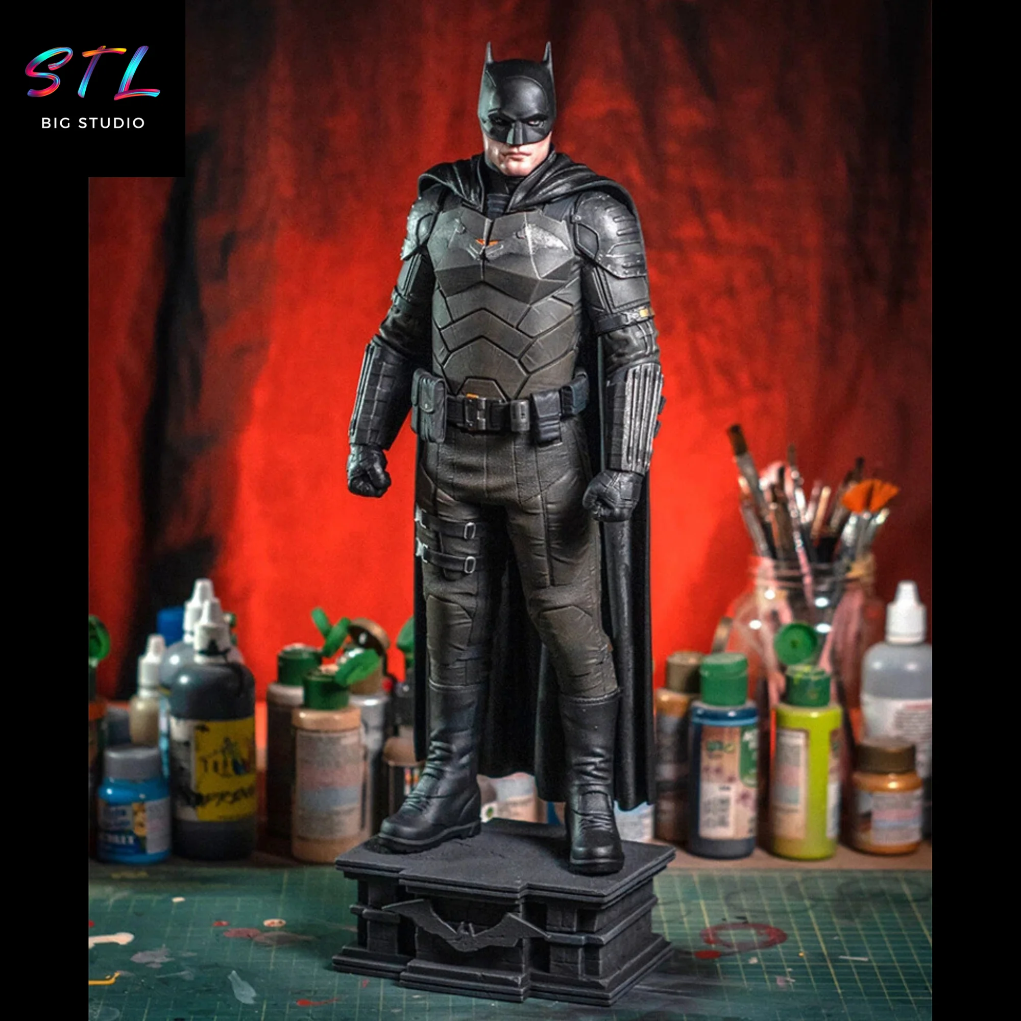 batman stl robert pattinson impresion 3d