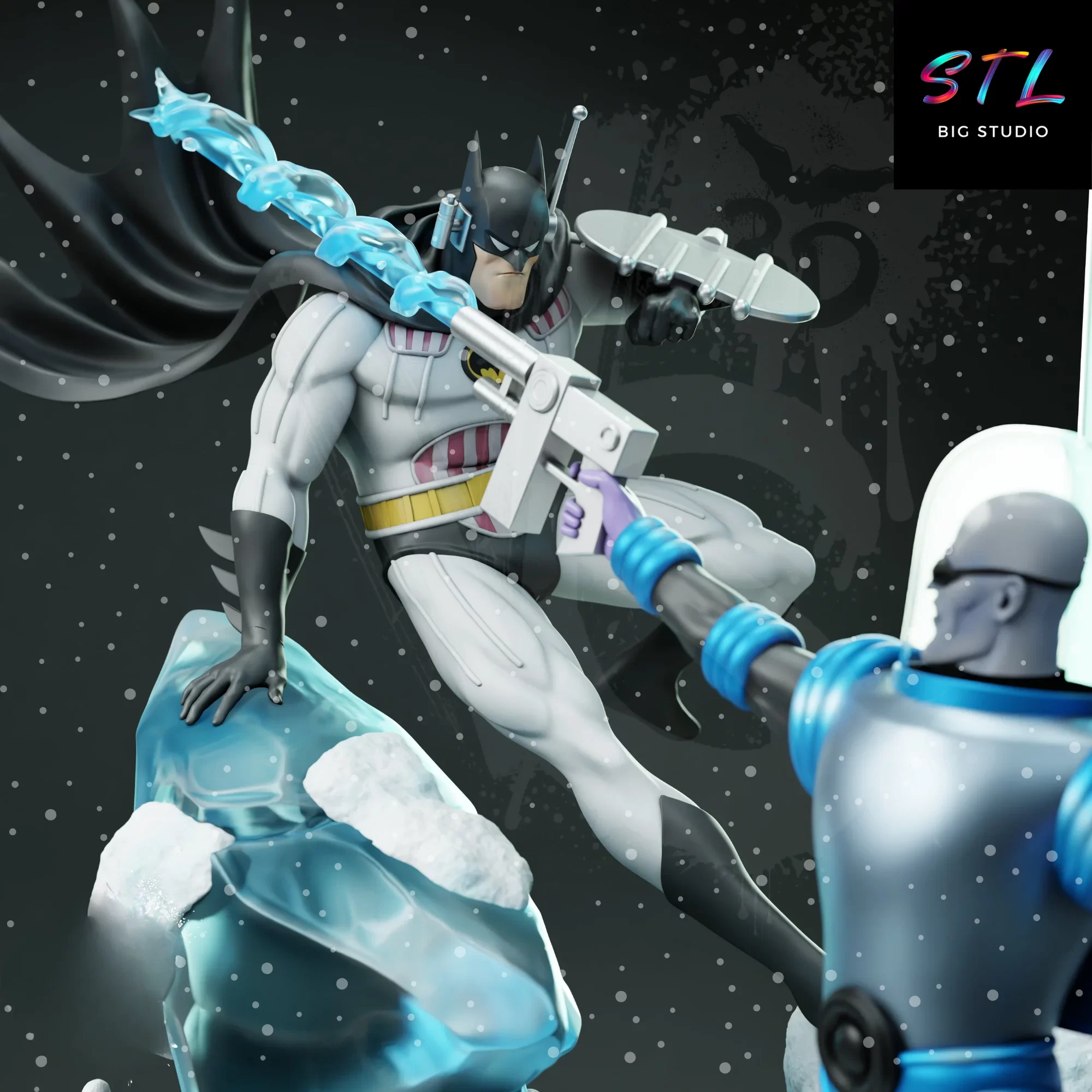 batman vs sr frio stl impresion 3d diorama dc comics batman vs sr frio stl impresion 3d diorama dc comics