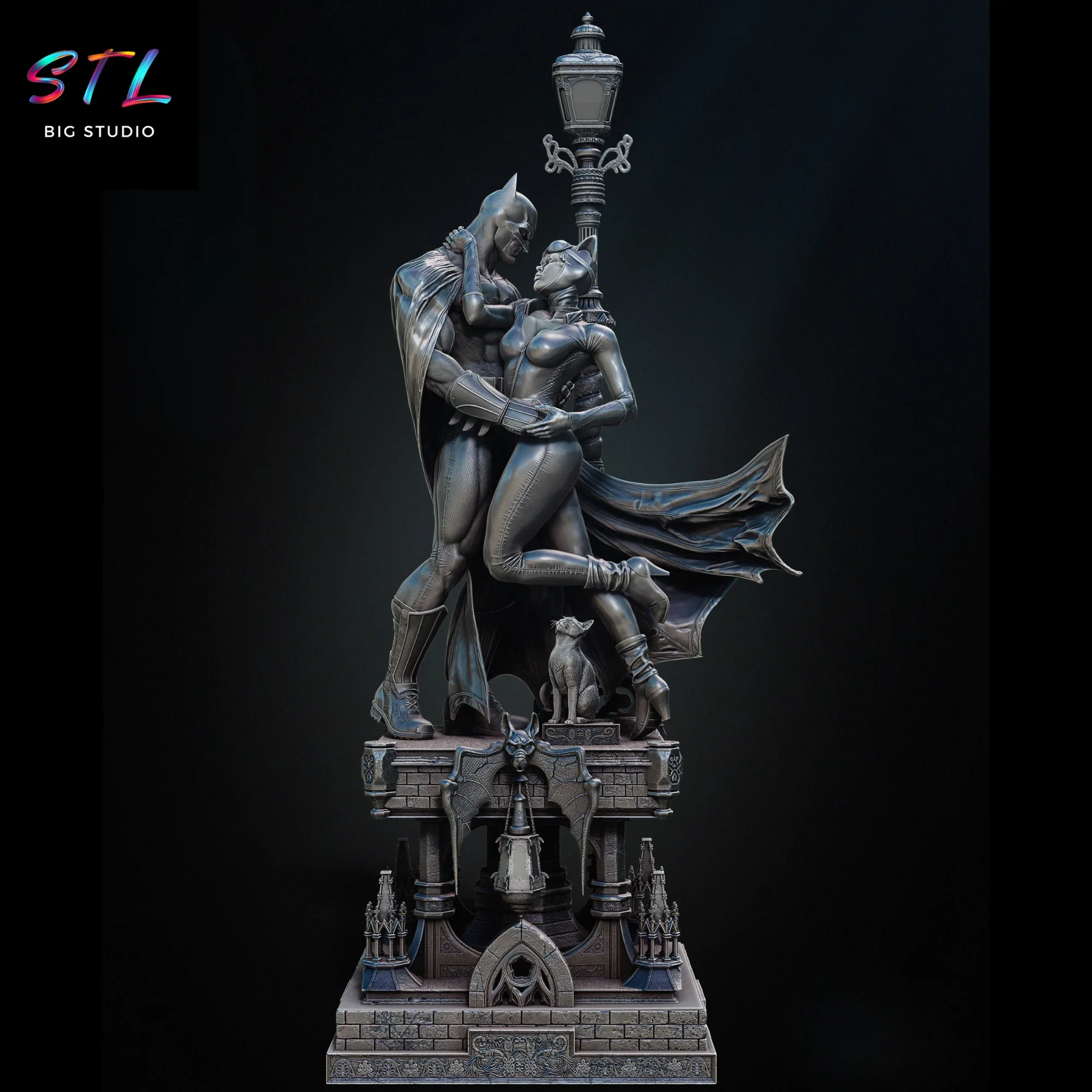 batman y catwoman stl impresion 3d dc comics batman y catwoman stl impresion 3d dc comics