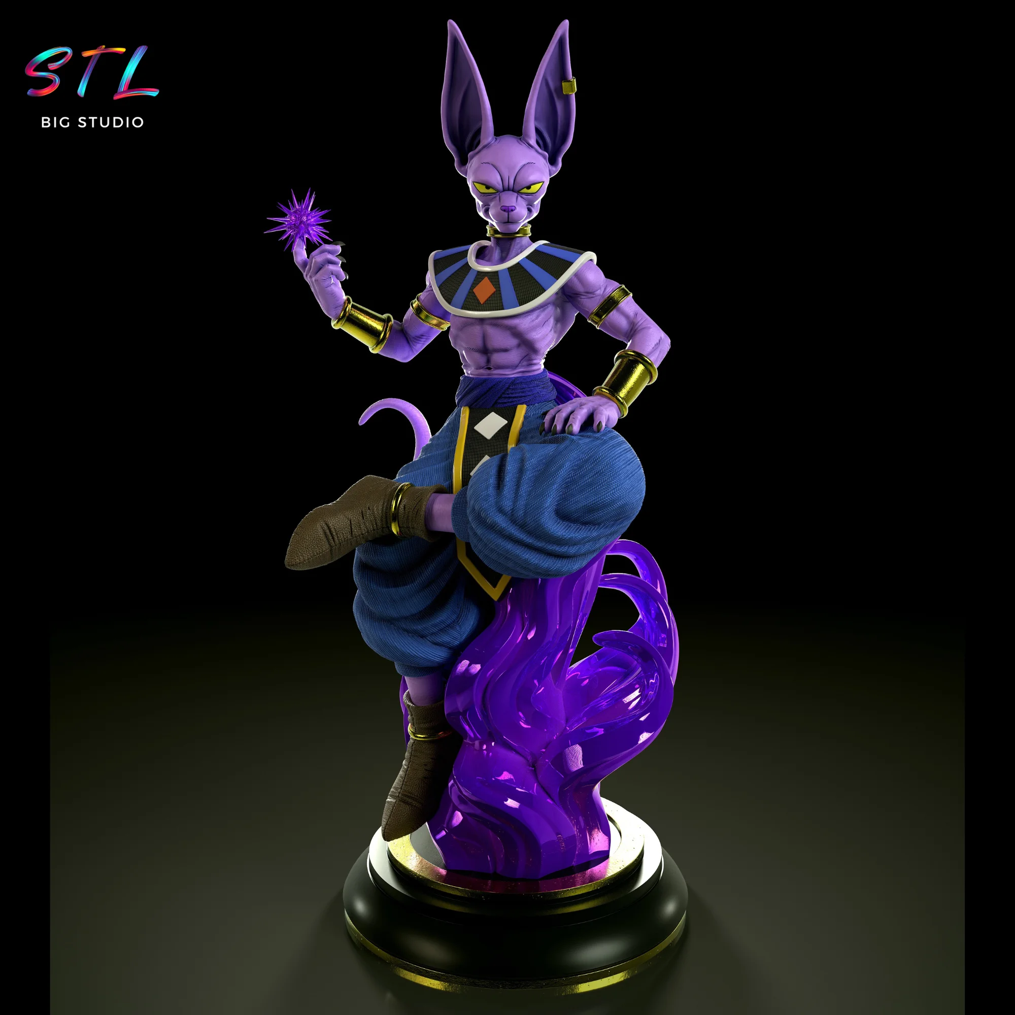 beerus stl dragon ball super para impresion 3d