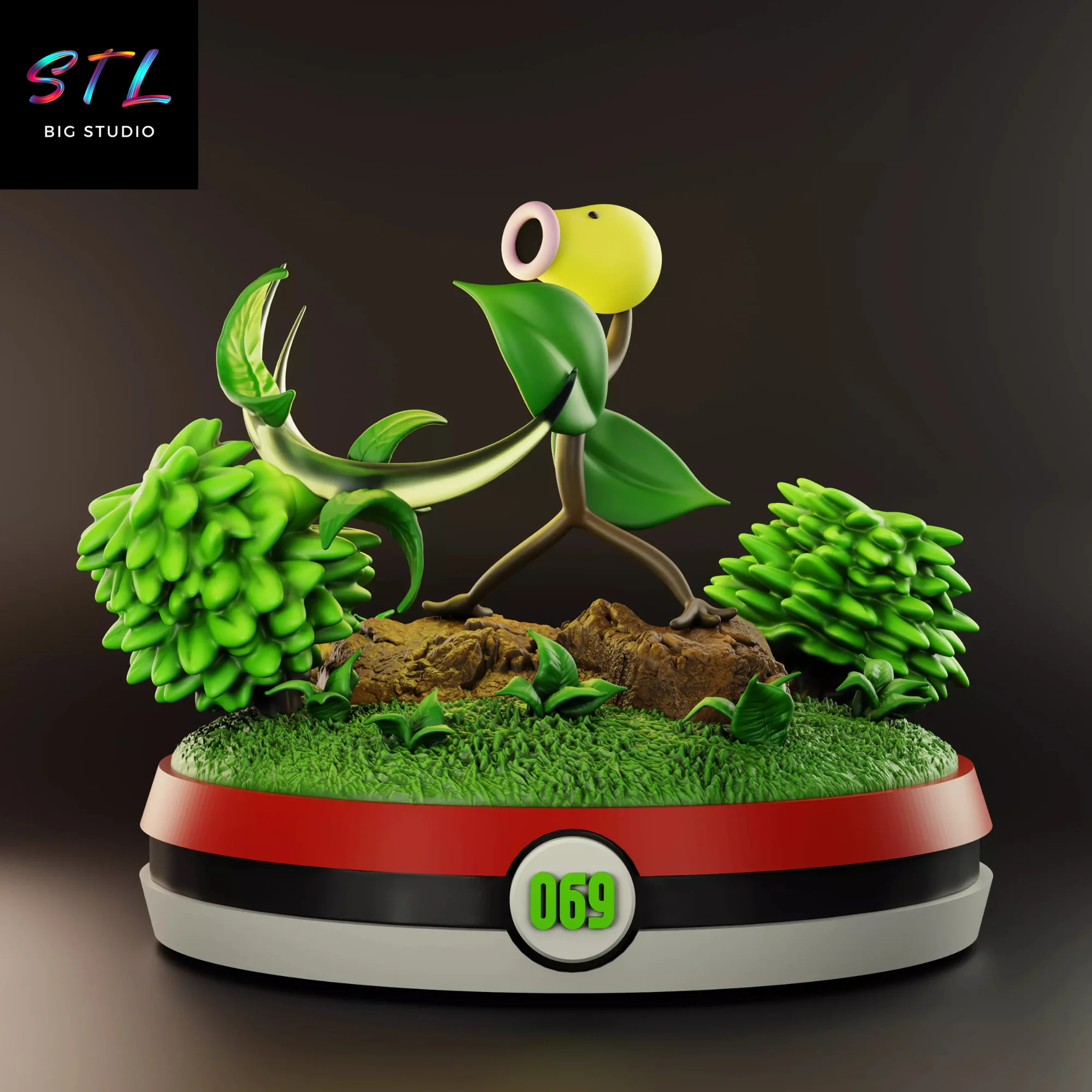 bellsprout stl pokemon para impresion 3d