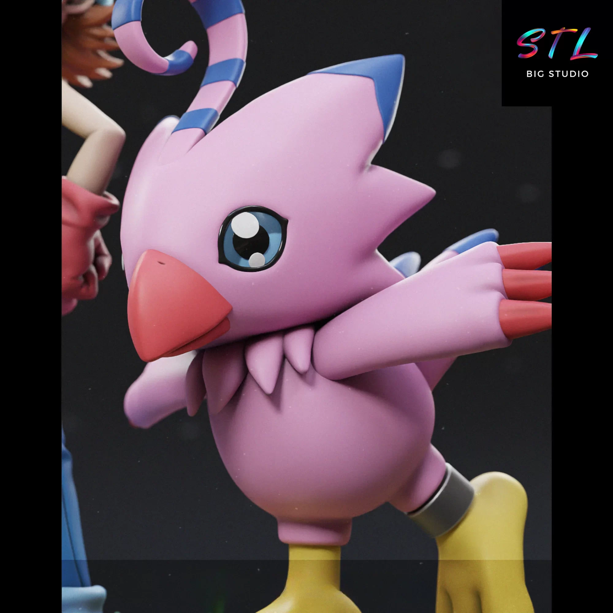 biyomon stl digimon diorama 3d biyomon stl digimon diorama 3d